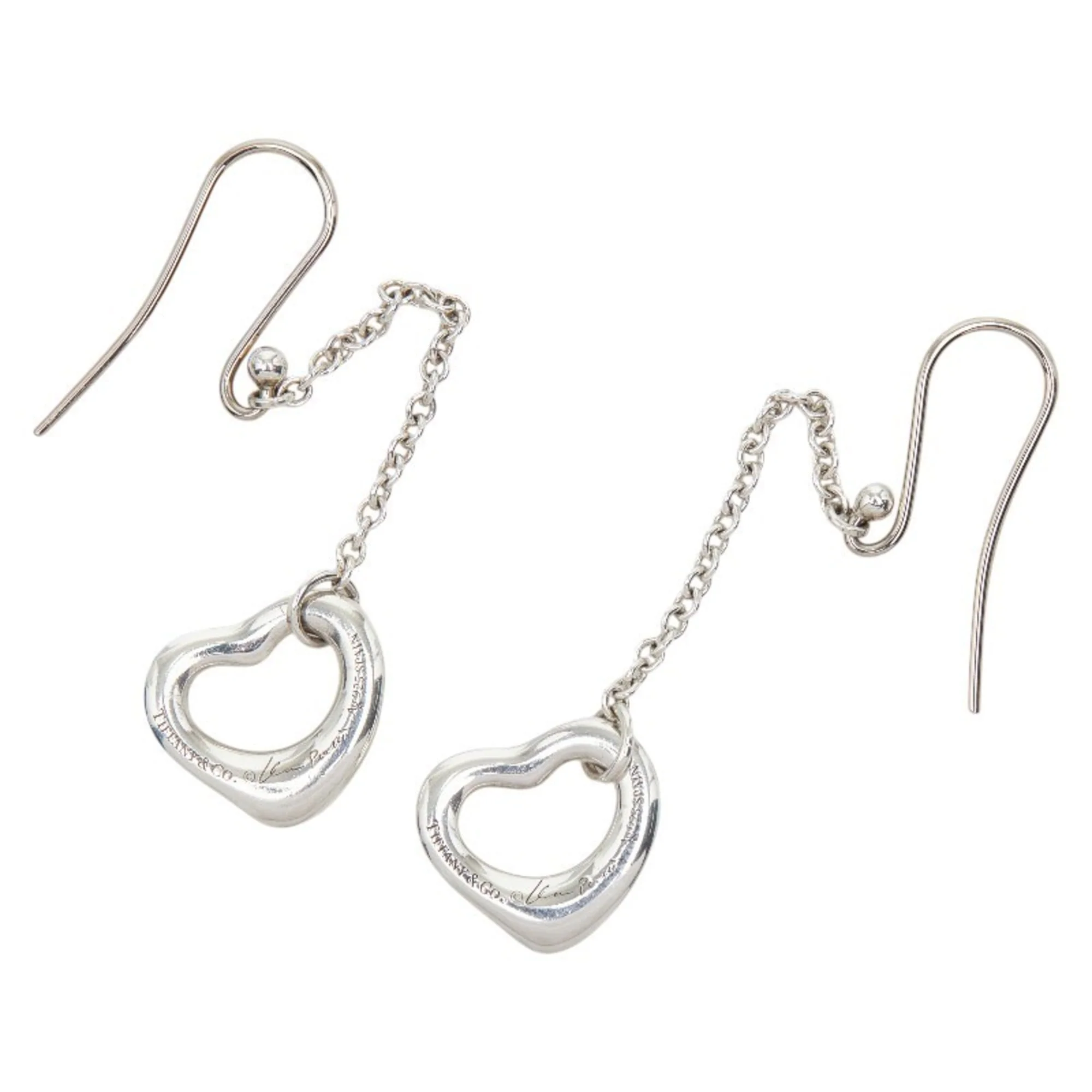 Open Heart Earrings Sterling Silver 11.1mm Sterling Silver - Image 3