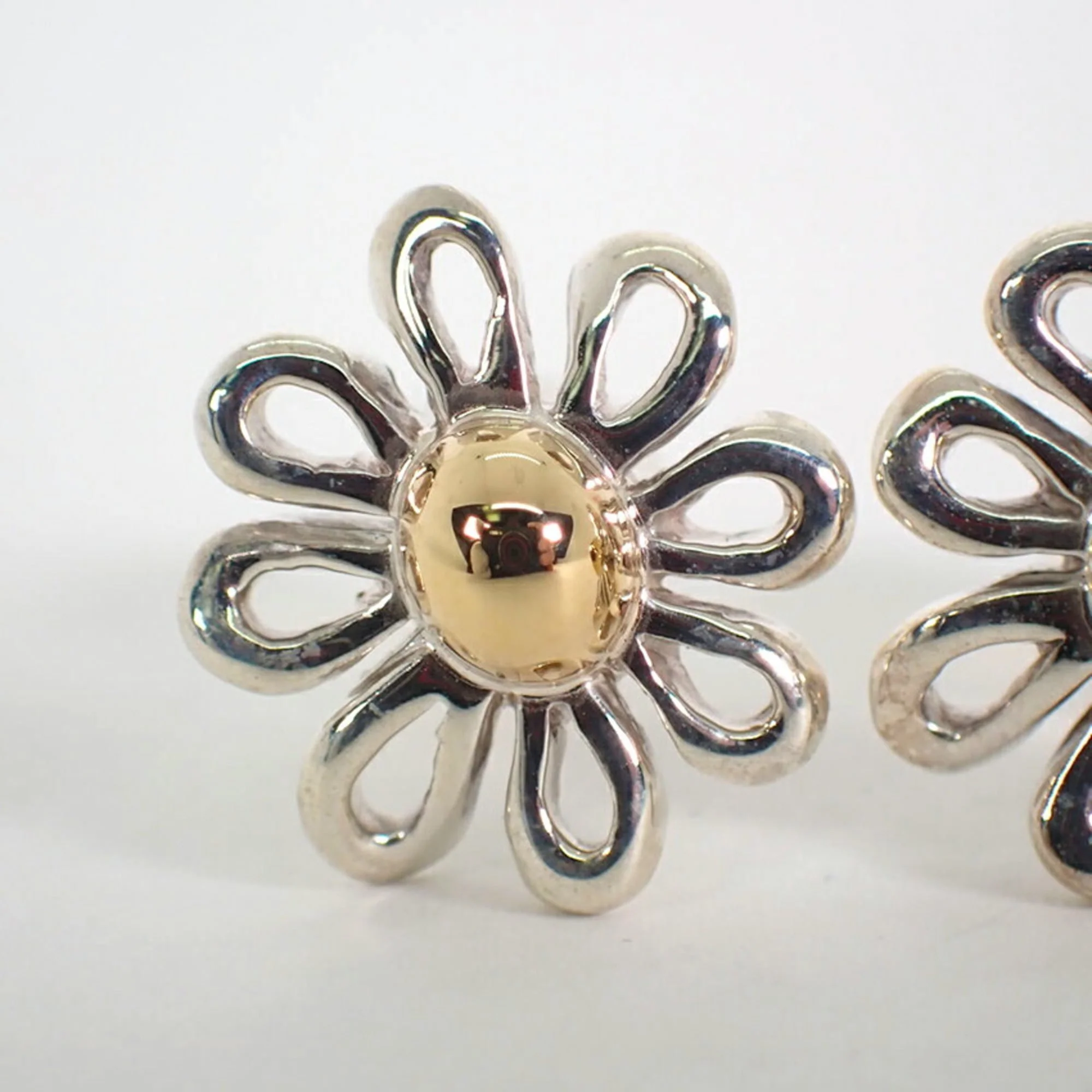 Paloma Picasso Earrings Sterling Silver 18K Gold and Sterling Silver - Image 3