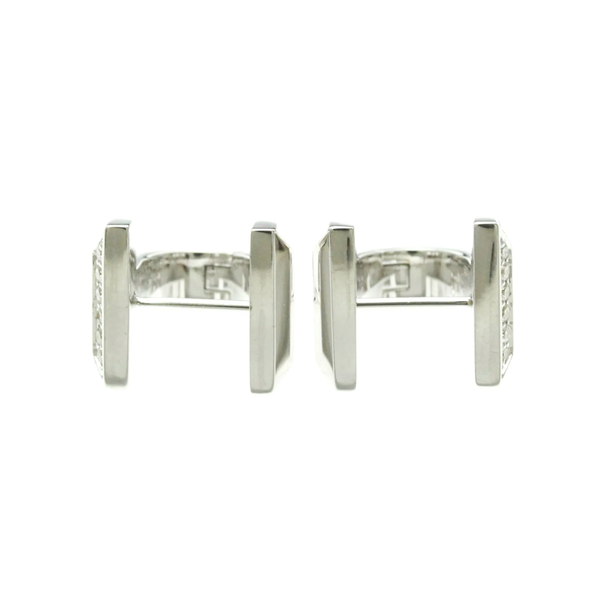 Single Earring Hoop 18K White Gold - Image 5
