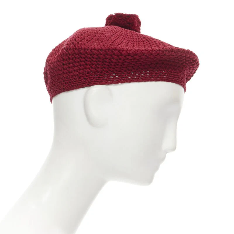 Gucci pom pom knit beret hat - Image 10