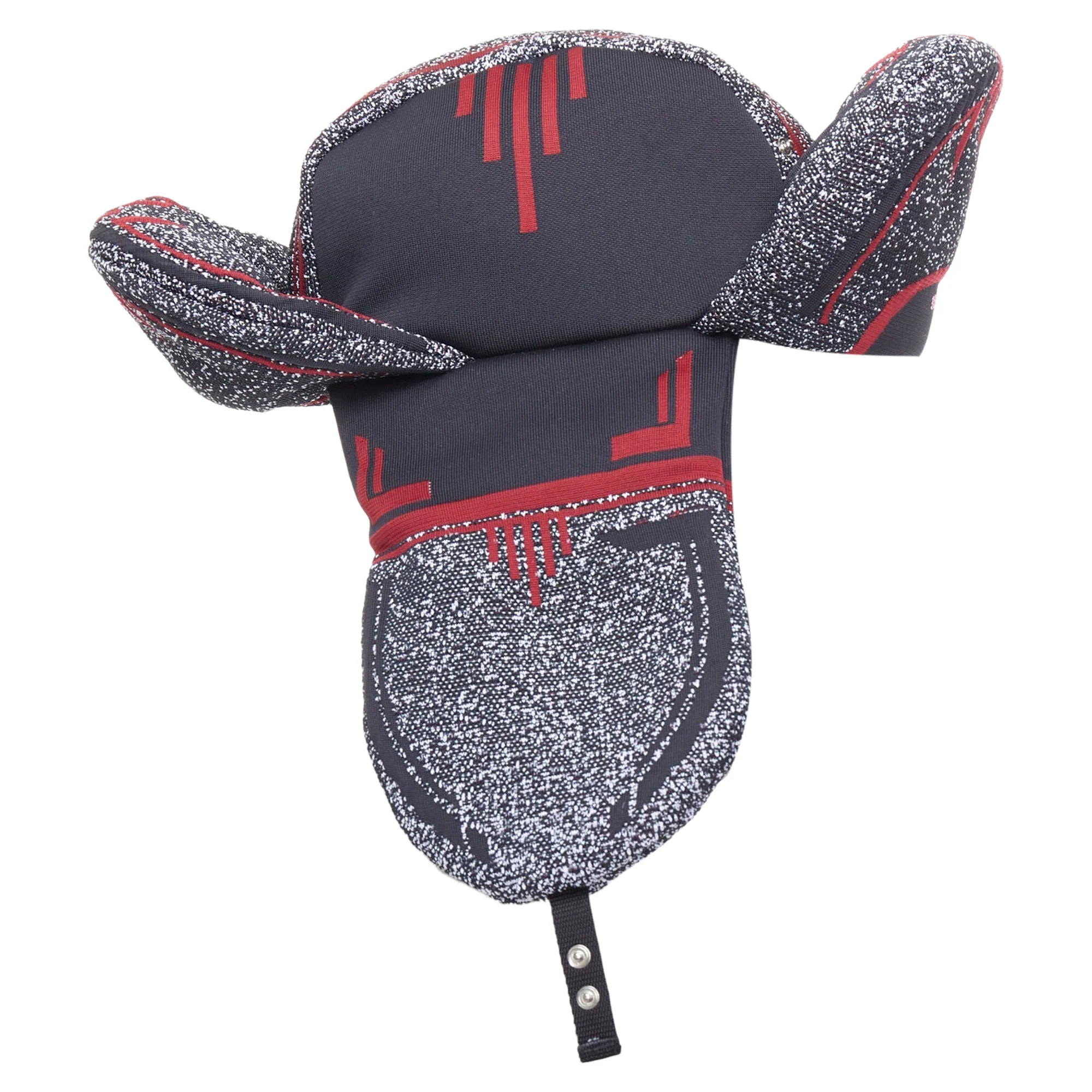 Prada Logo Jacquard Padded Trapper Hat - Image 4