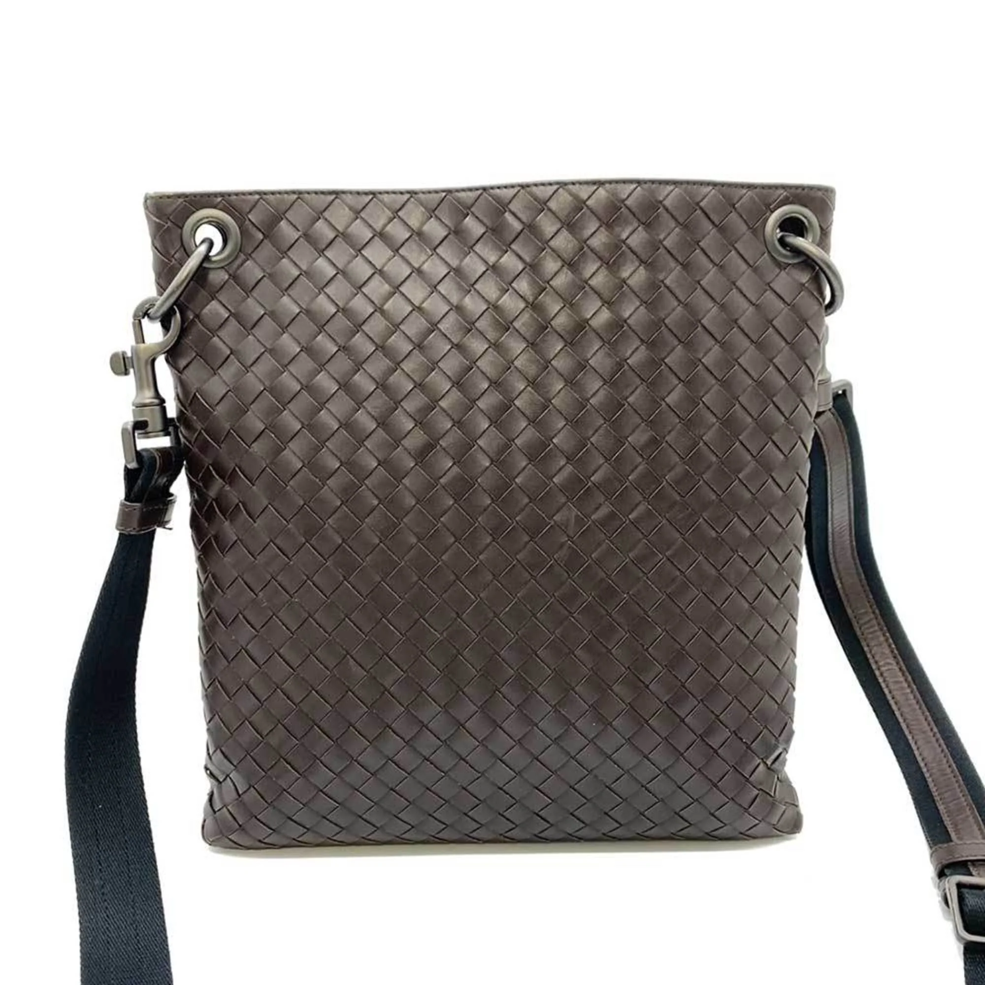 Flat Messenger Bag Intrecciato Nappa Medium - Image 3