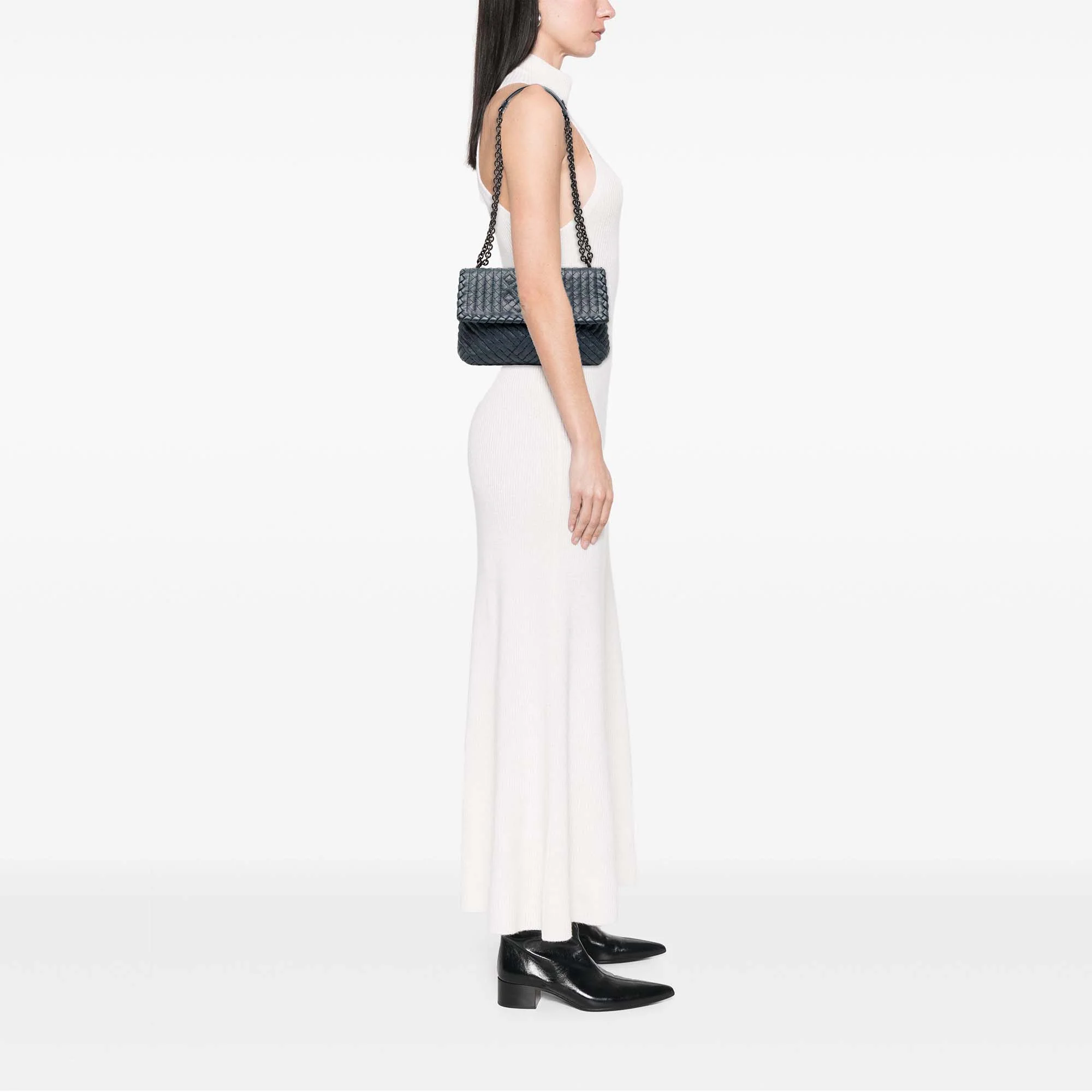 Olimpia Crossbody Bag Stitched Intrecciato Nappa Small - Image 9