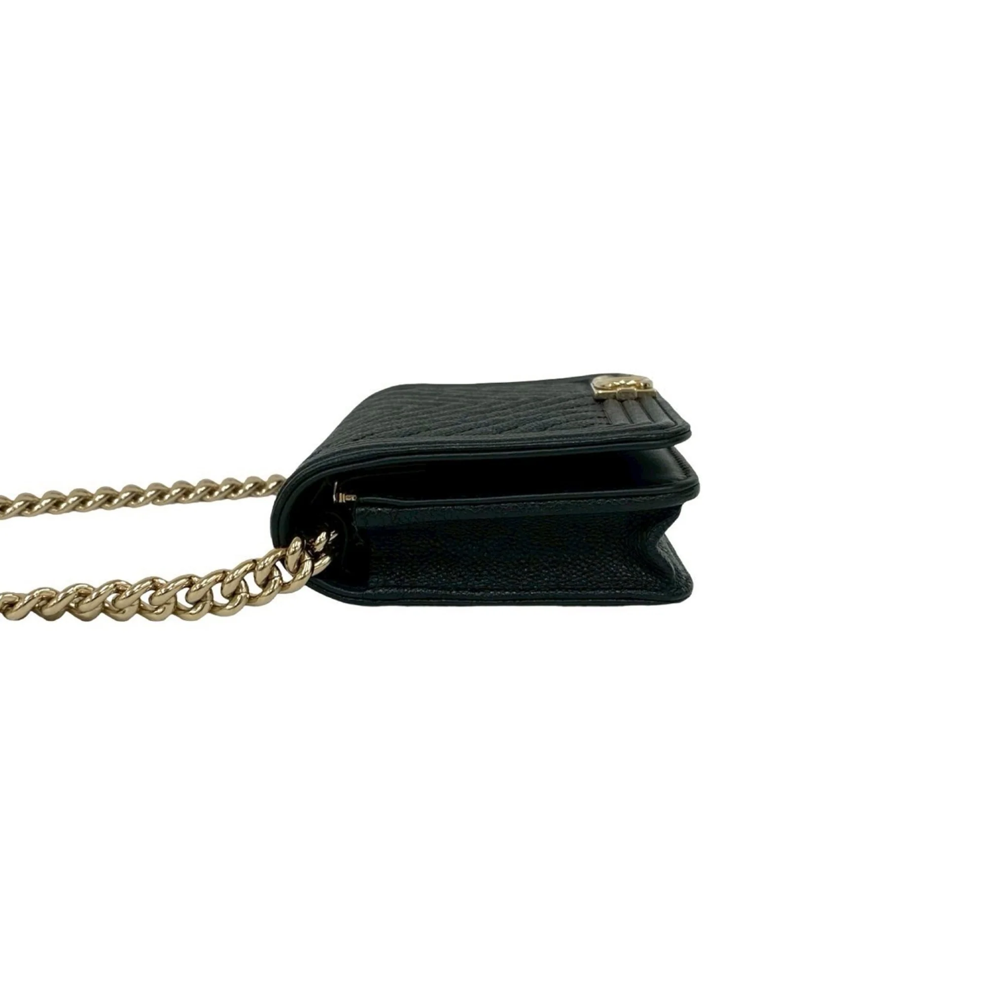 Boy Wallet on Chain Chevron Caviar - Image 5