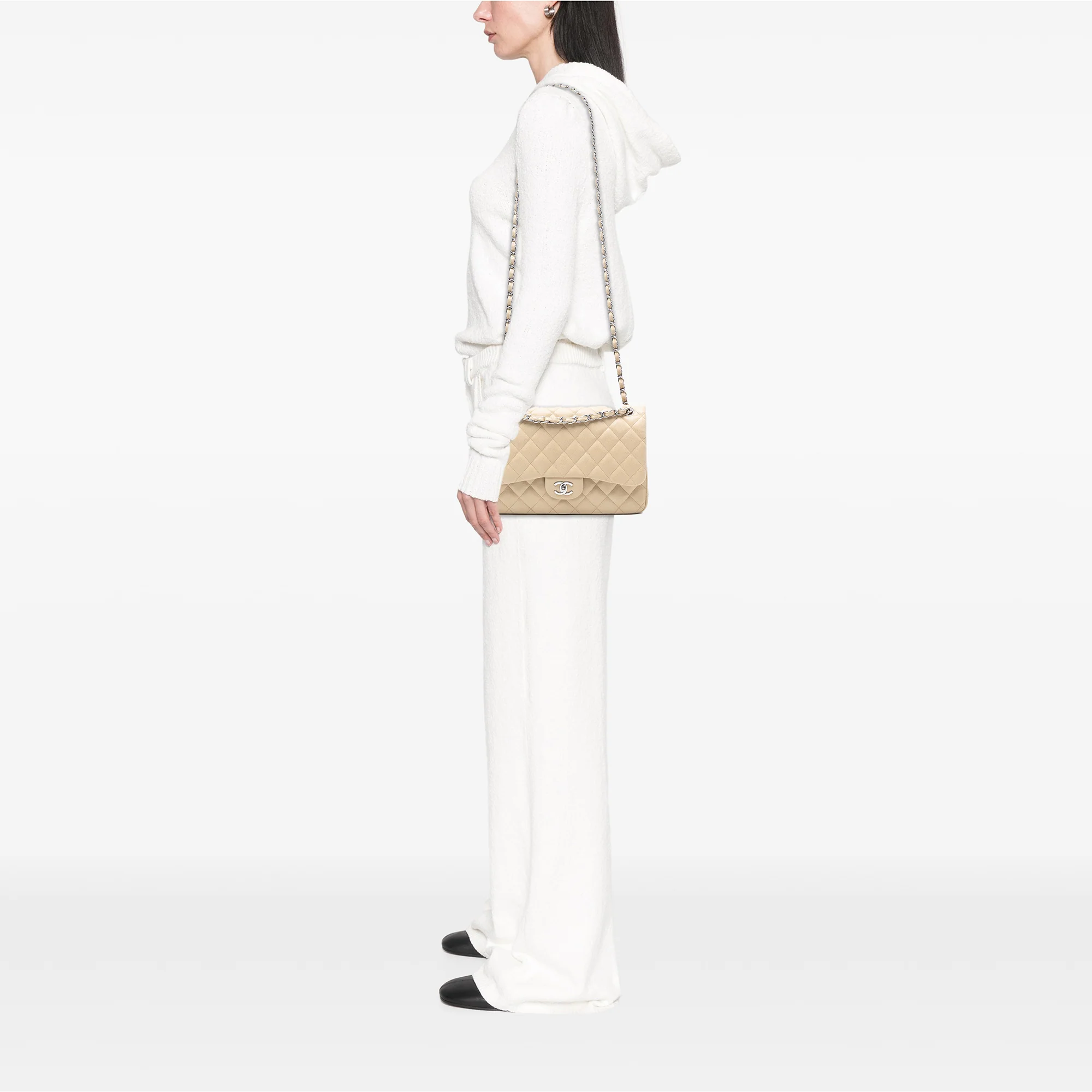 Classic Double Flap Bag Quilted Caviar Jumbo - Image 7