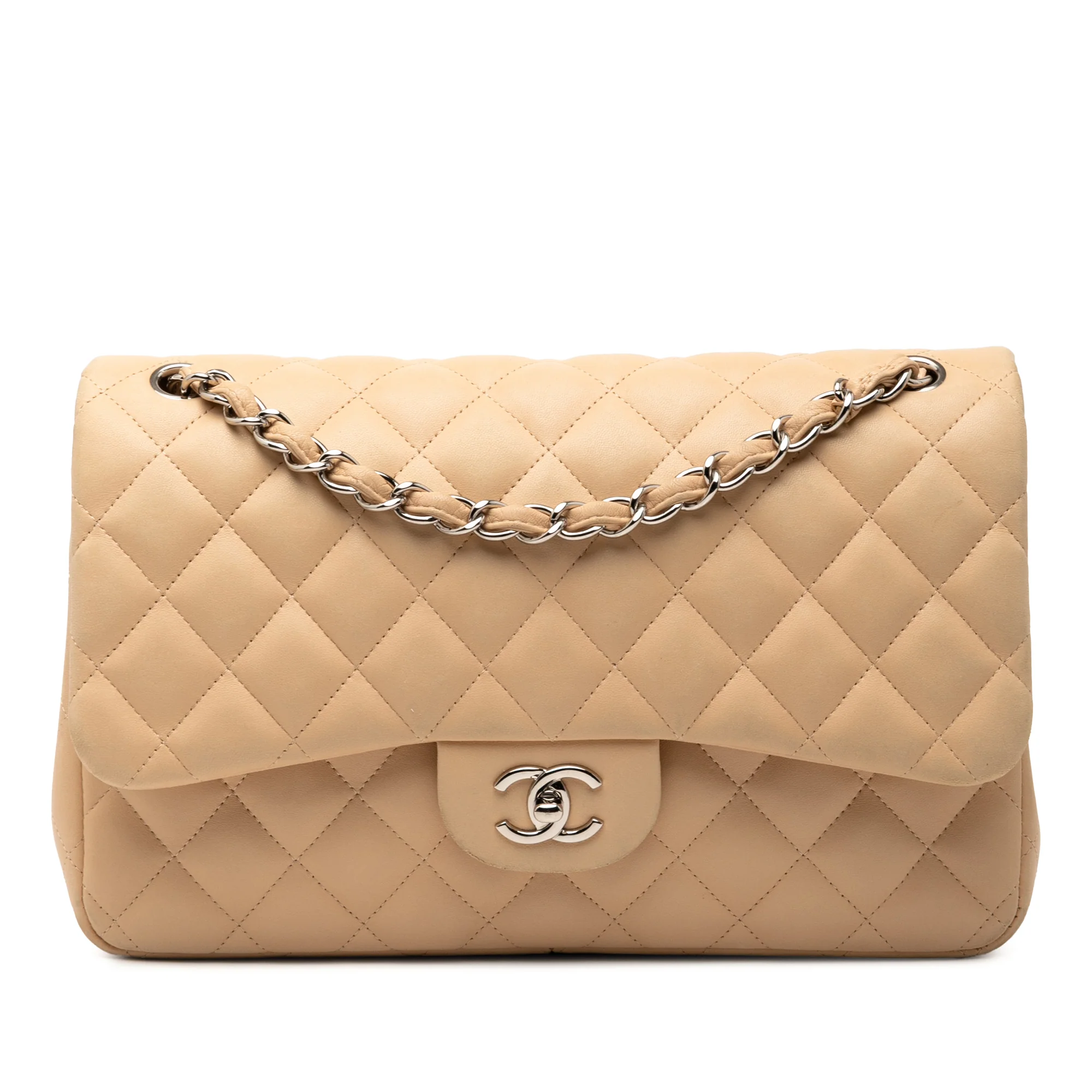 Classic Double Flap Bag Quilted Lambskin Jumbo