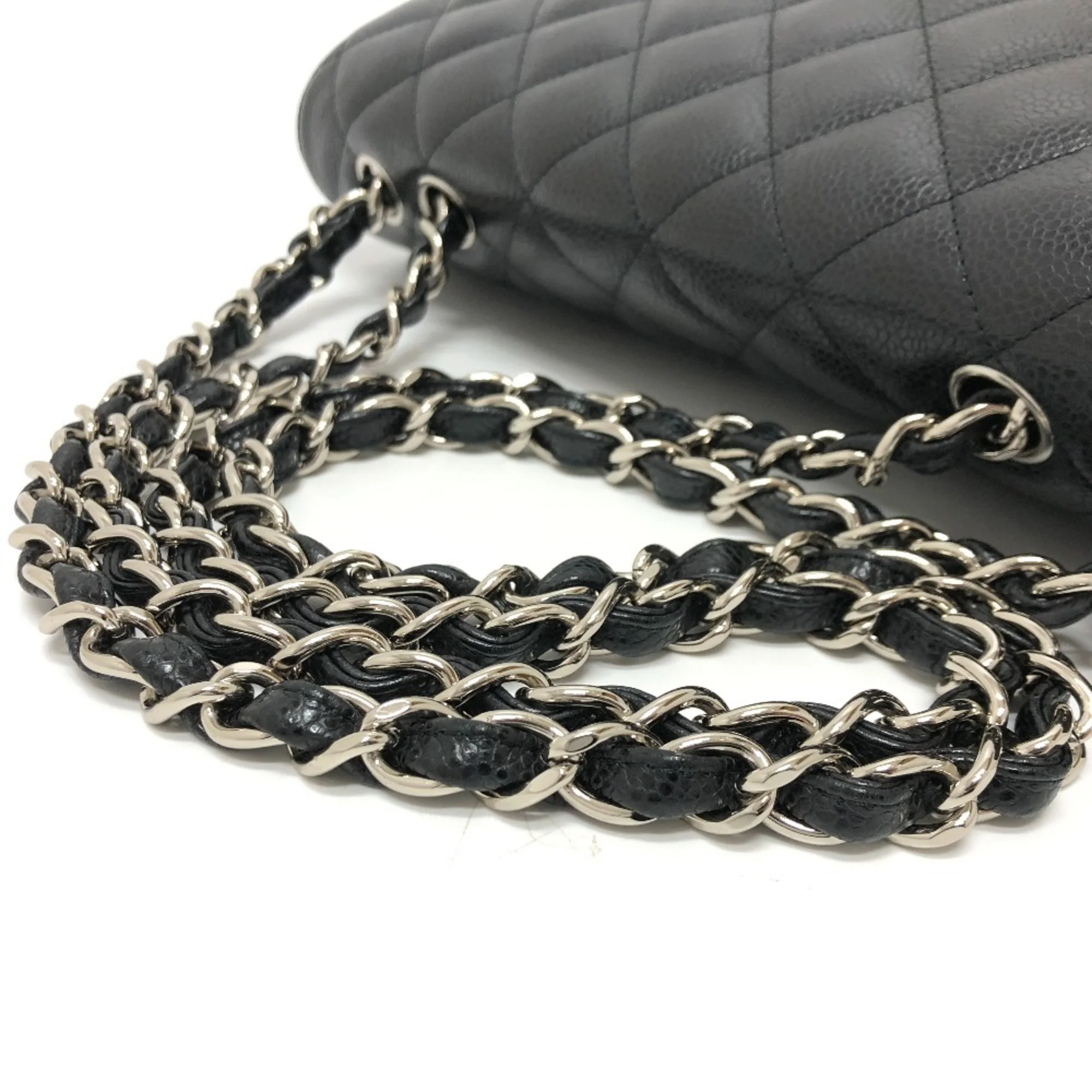Classic Single Flap Bag Quilted Caviar Jumbo - Image 8
