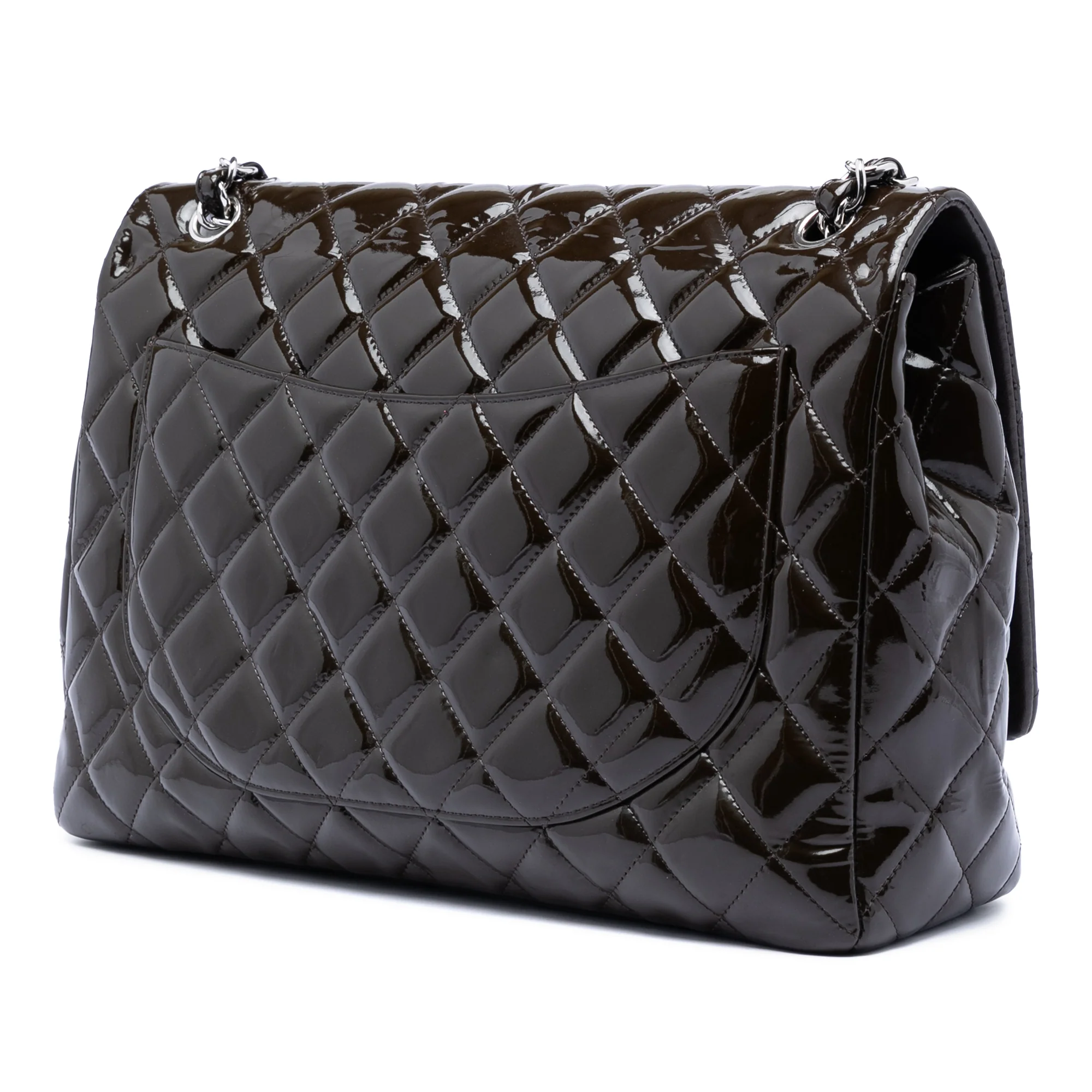 Classic Single Flap Bag Quilted Patent Maxi - Image 2