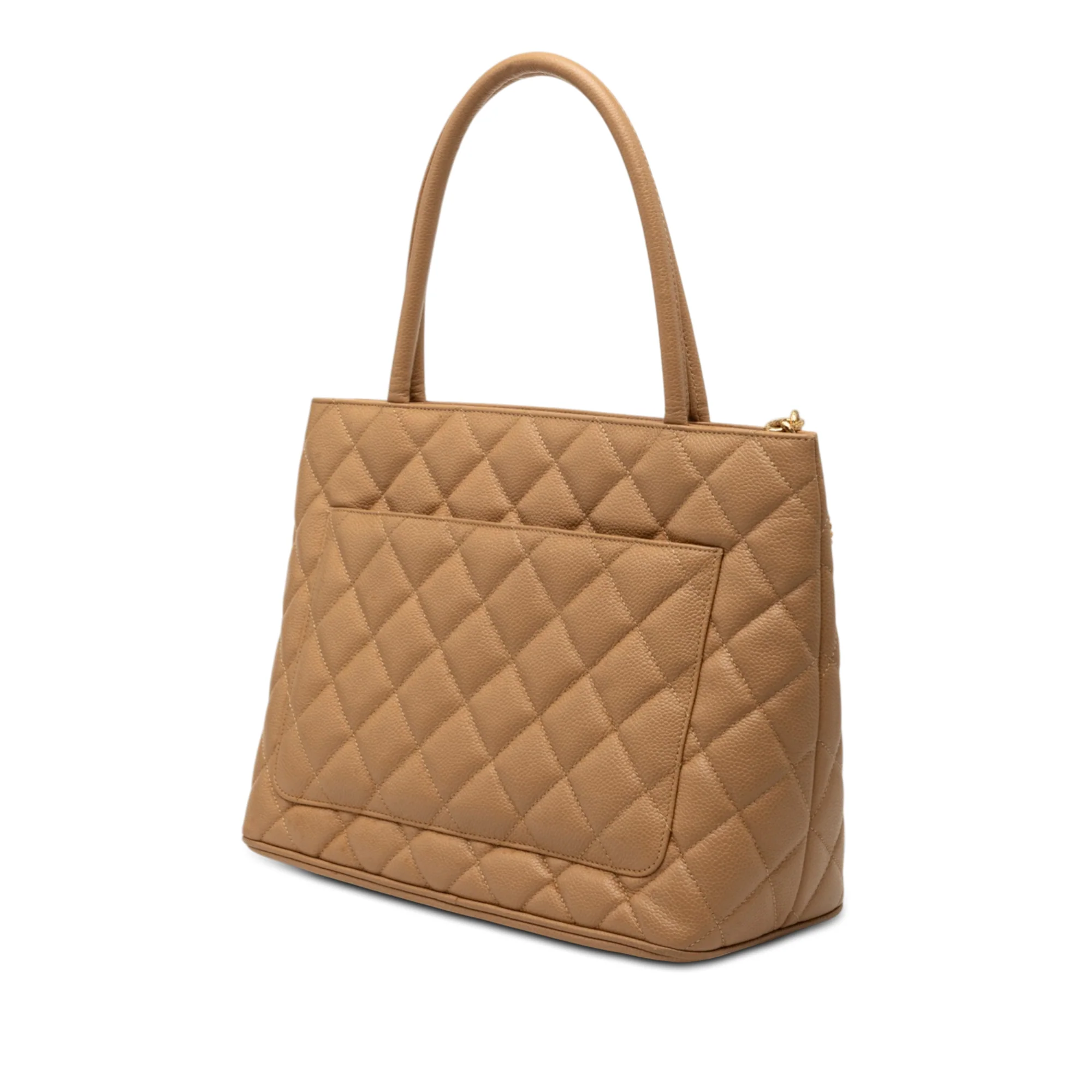 Medallion Tote Quilted Caviar - Image 2