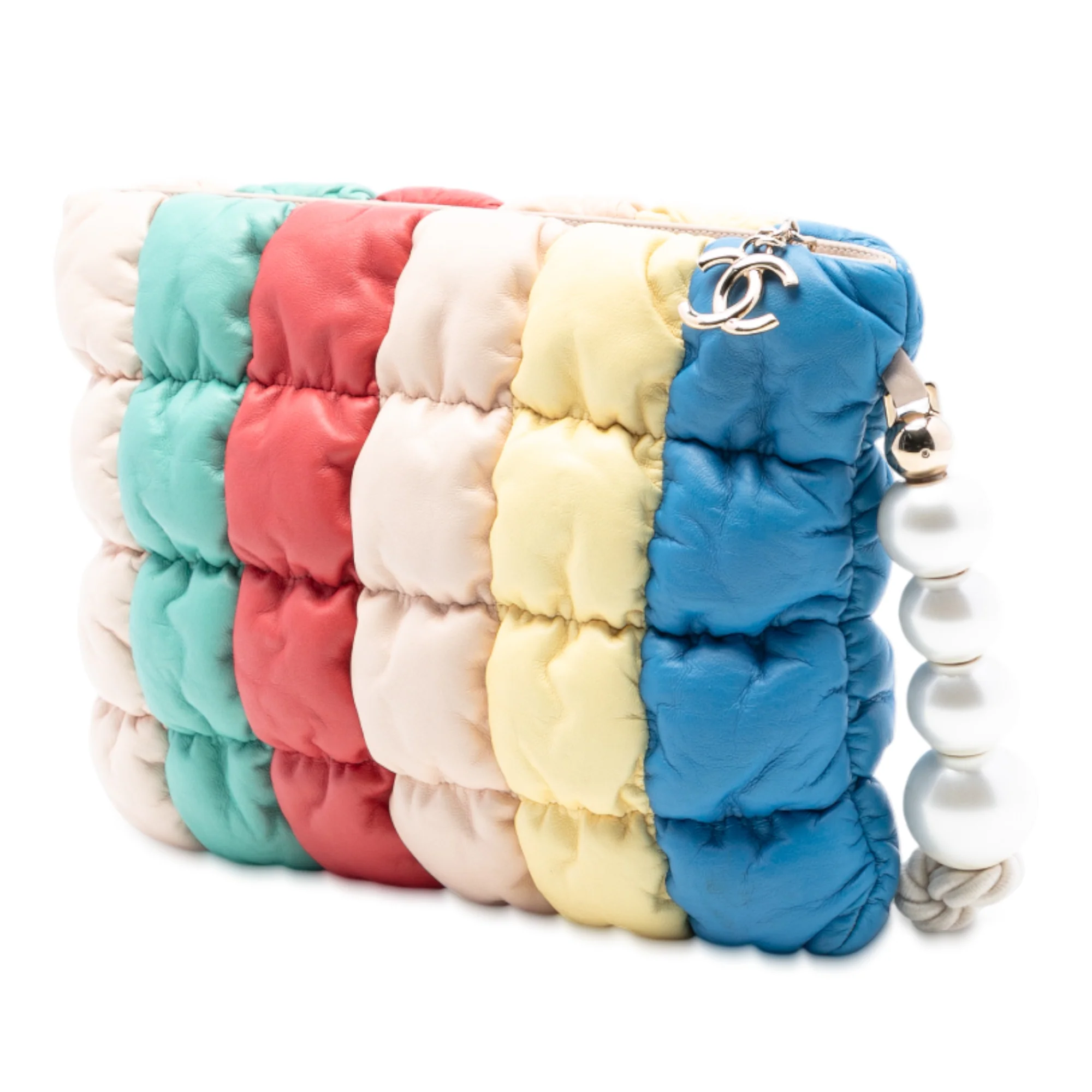 Pearl CC Clutch Quilted Padded Lambskin Medium - Image 2