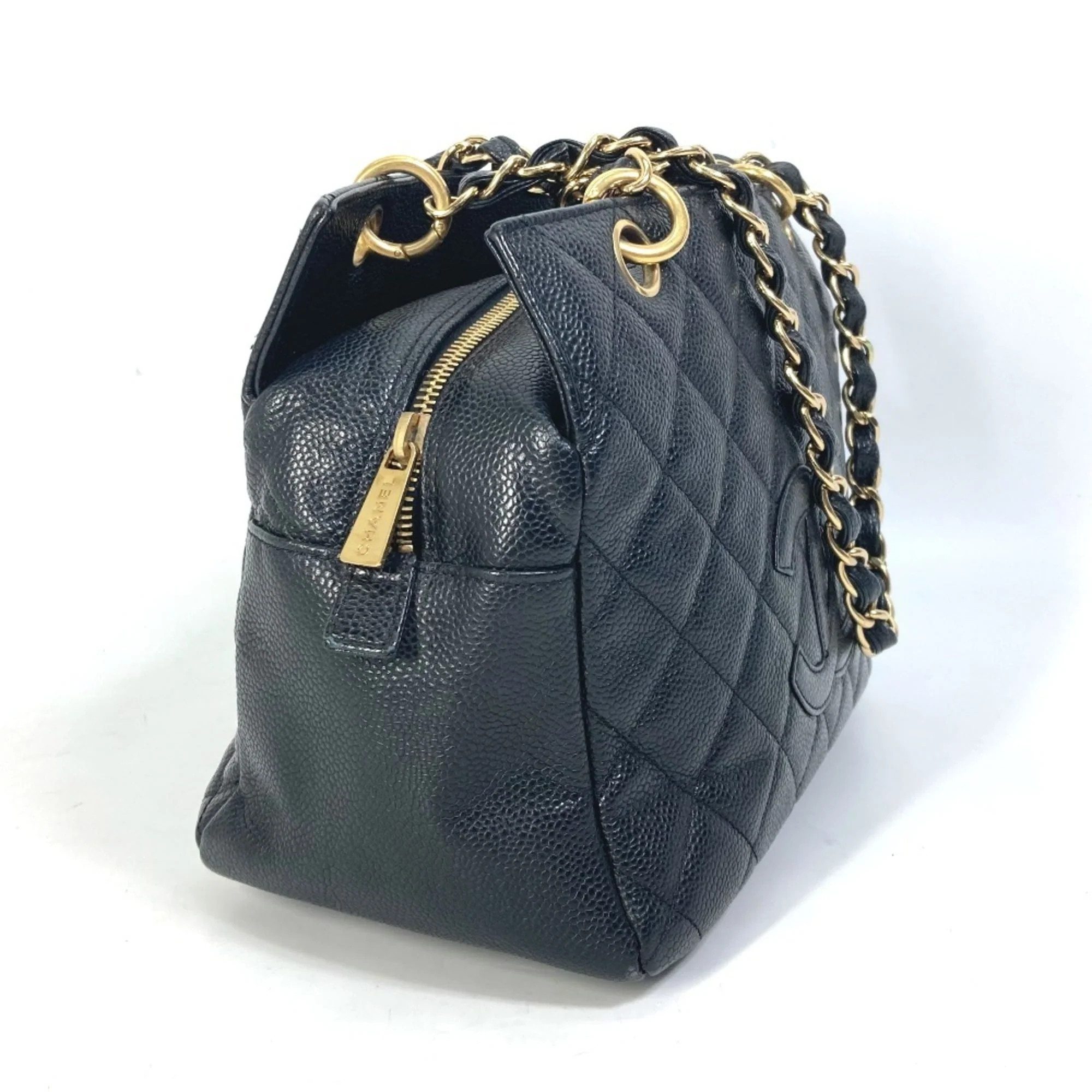 Petite Timeless Tote Quilted Caviar - Image 3