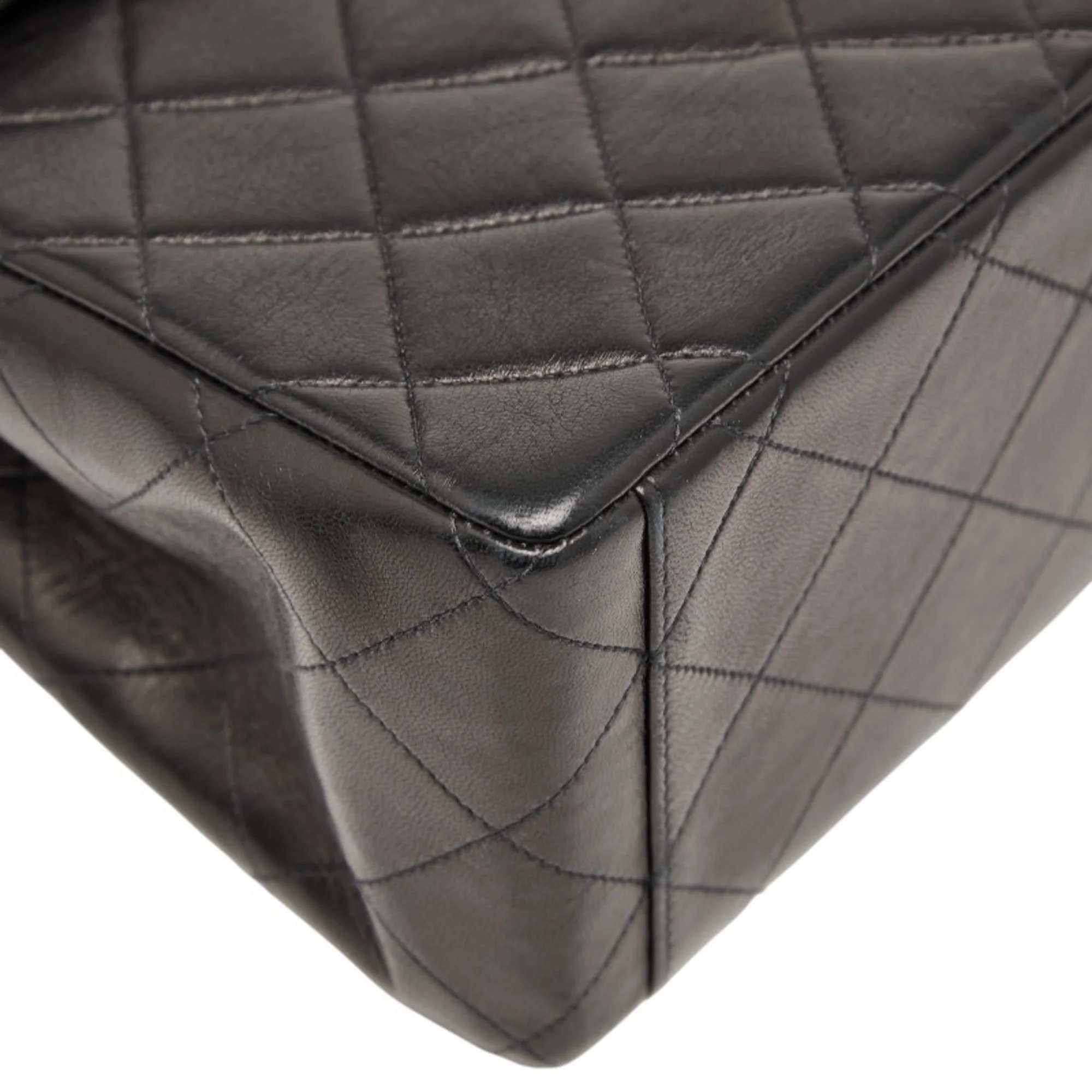 Vintage Classic Single Flap Bag Quilted Lambskin Maxi - Image 5