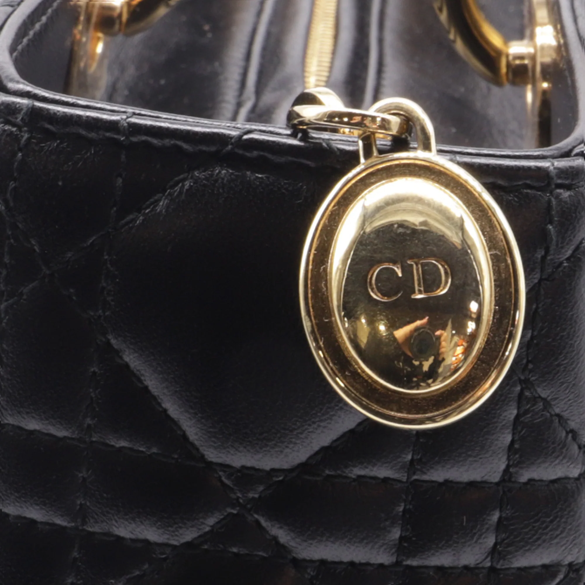Lady Dior Bag Cannage Quilt Lambskin Large - Image 6