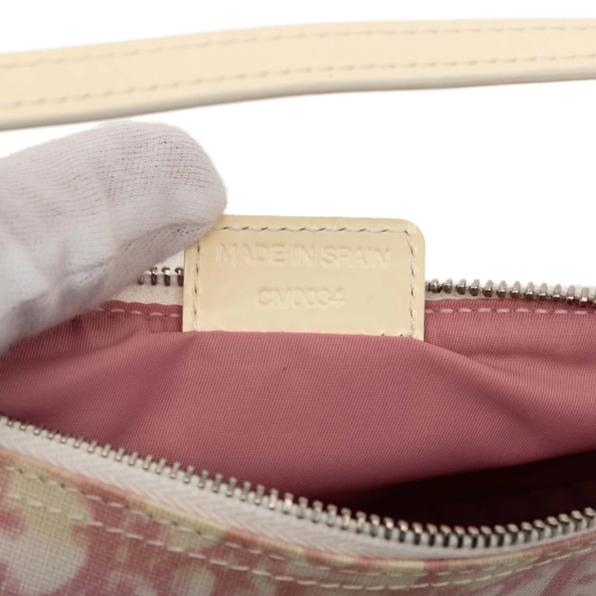 Vintage Saddle Bag Diorissimo Canvas Mini - Image 9