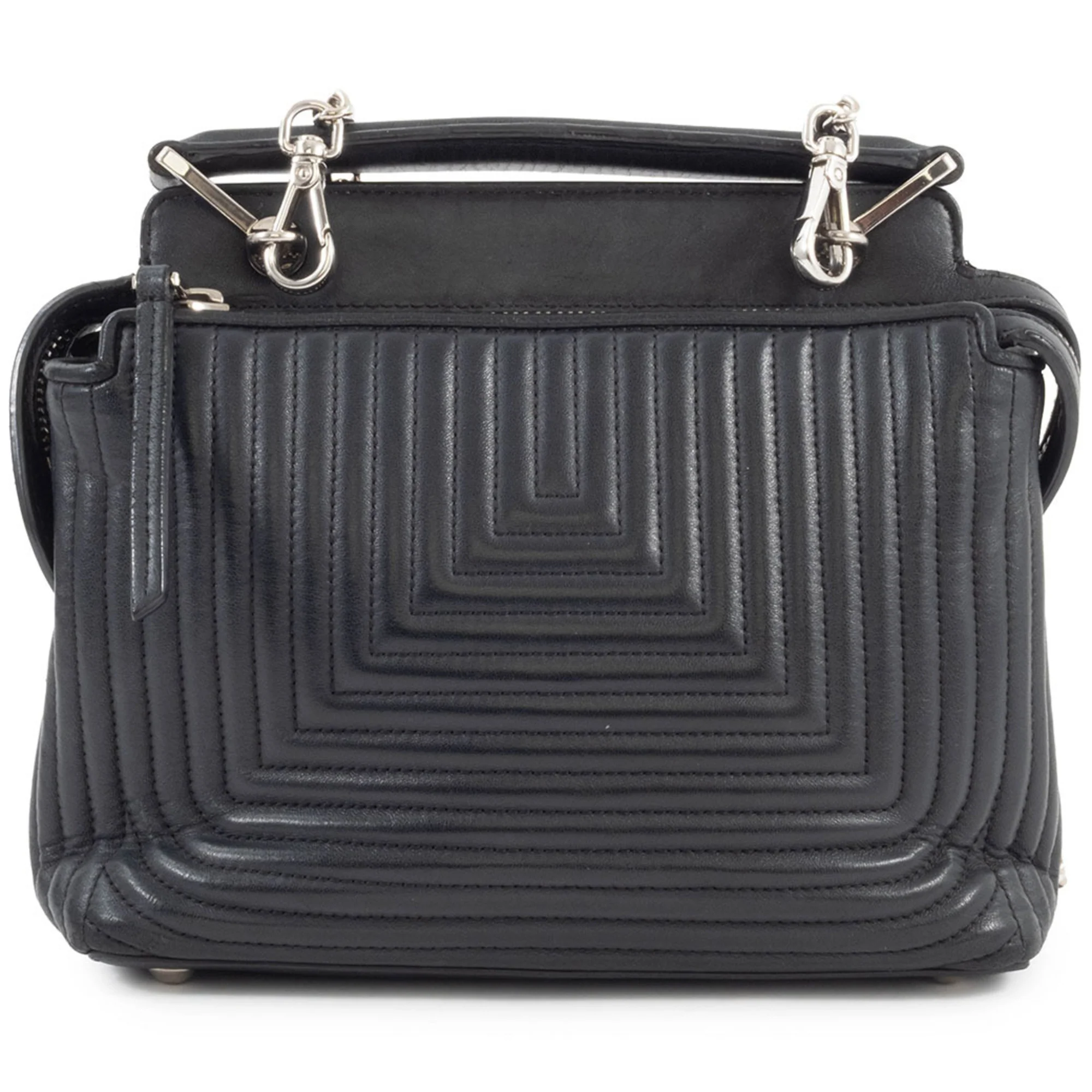 DotCom Click Top Handle Bag Quilted Leather Small - Image 3
