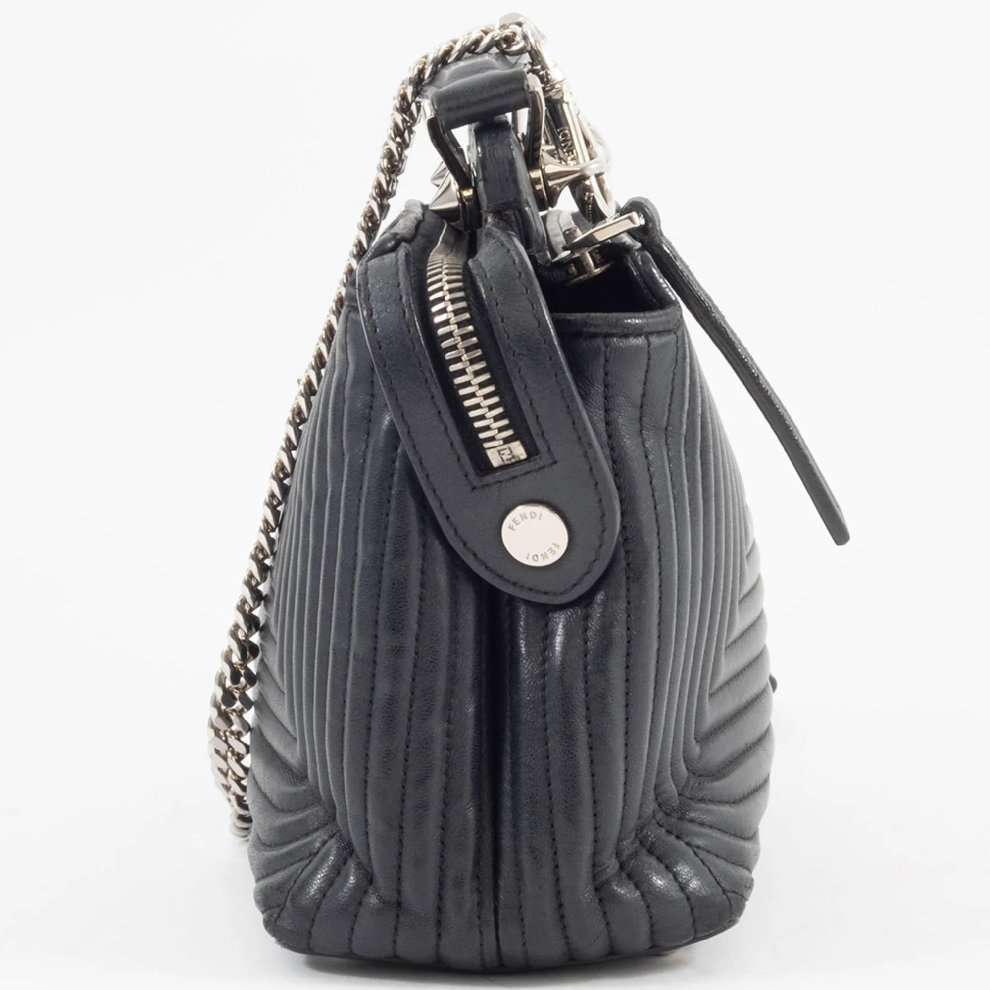 DotCom Click Top Handle Bag Quilted Leather Small - Image 5