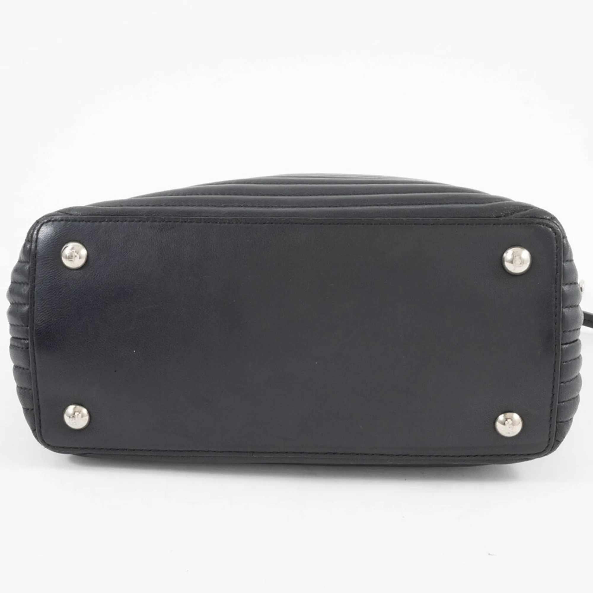 DotCom Click Top Handle Bag Quilted Leather Small - Image 7