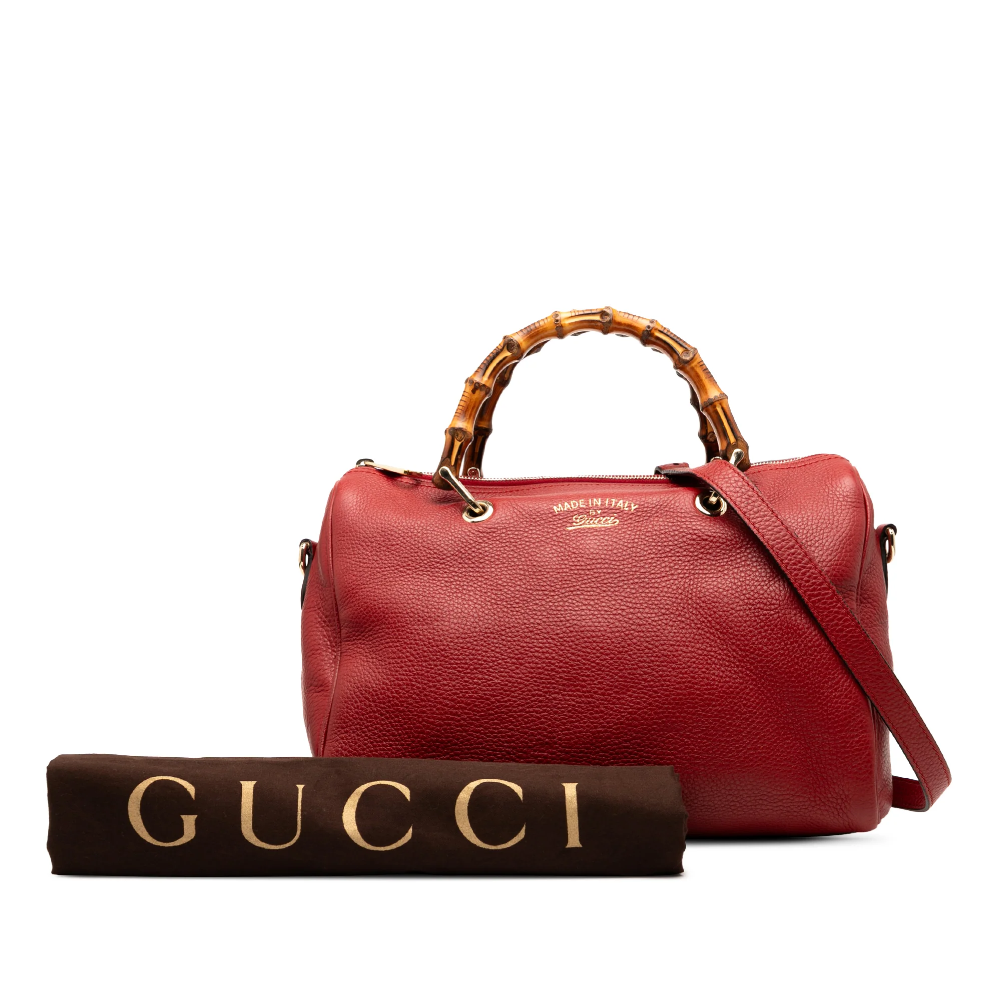 Bamboo Shopper Boston Bag Leather Medium - Image 8