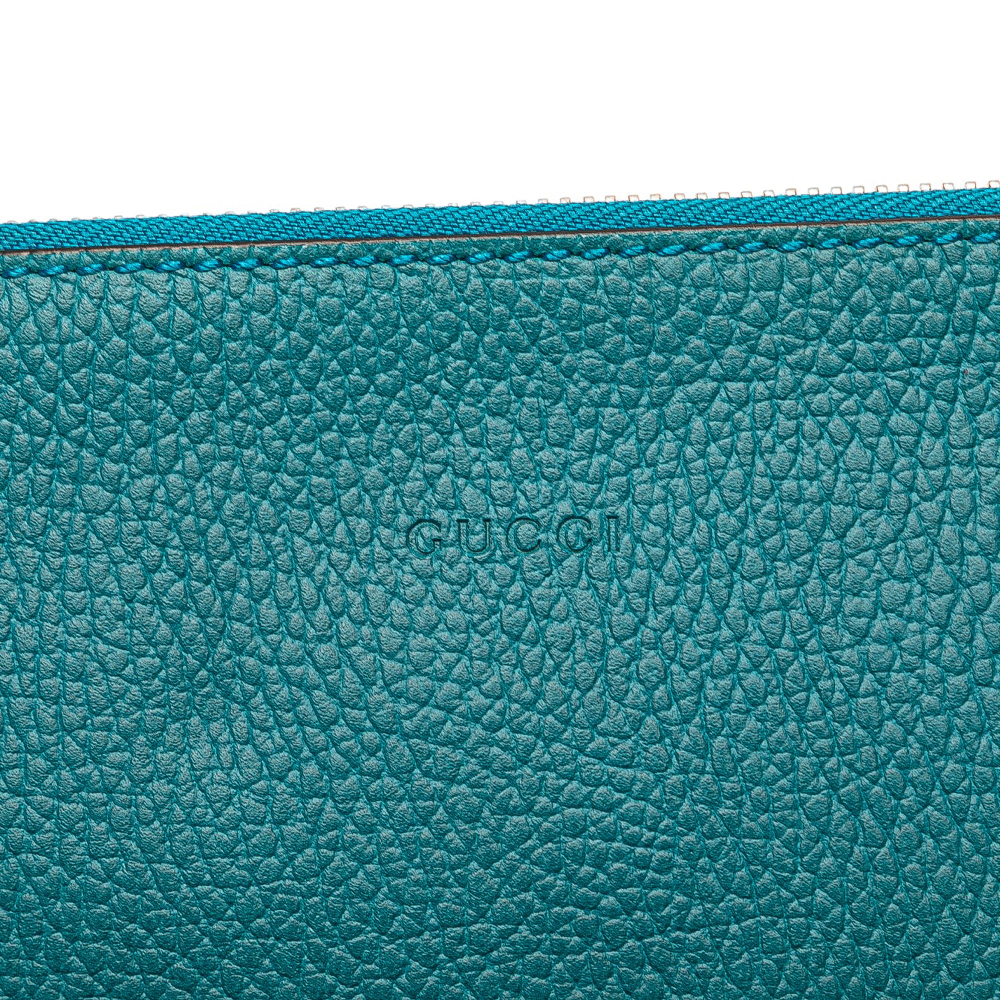 Bamboo Zip Pouch Leather Large - Image 9