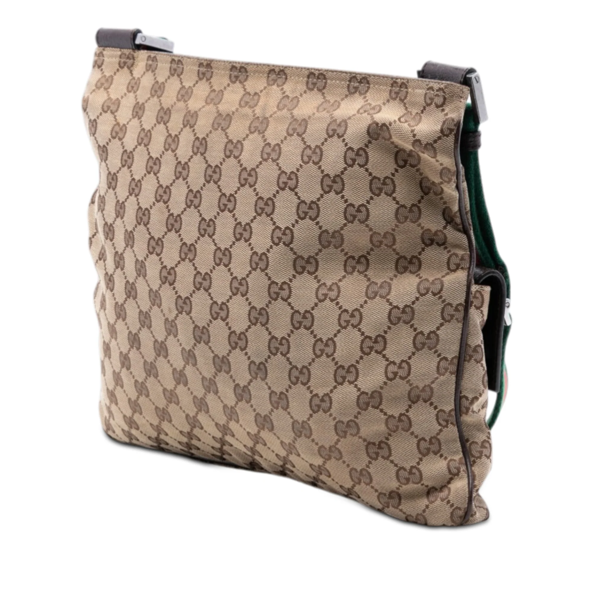 Double Pocket Web Messenger GG Canvas Medium - Image 2