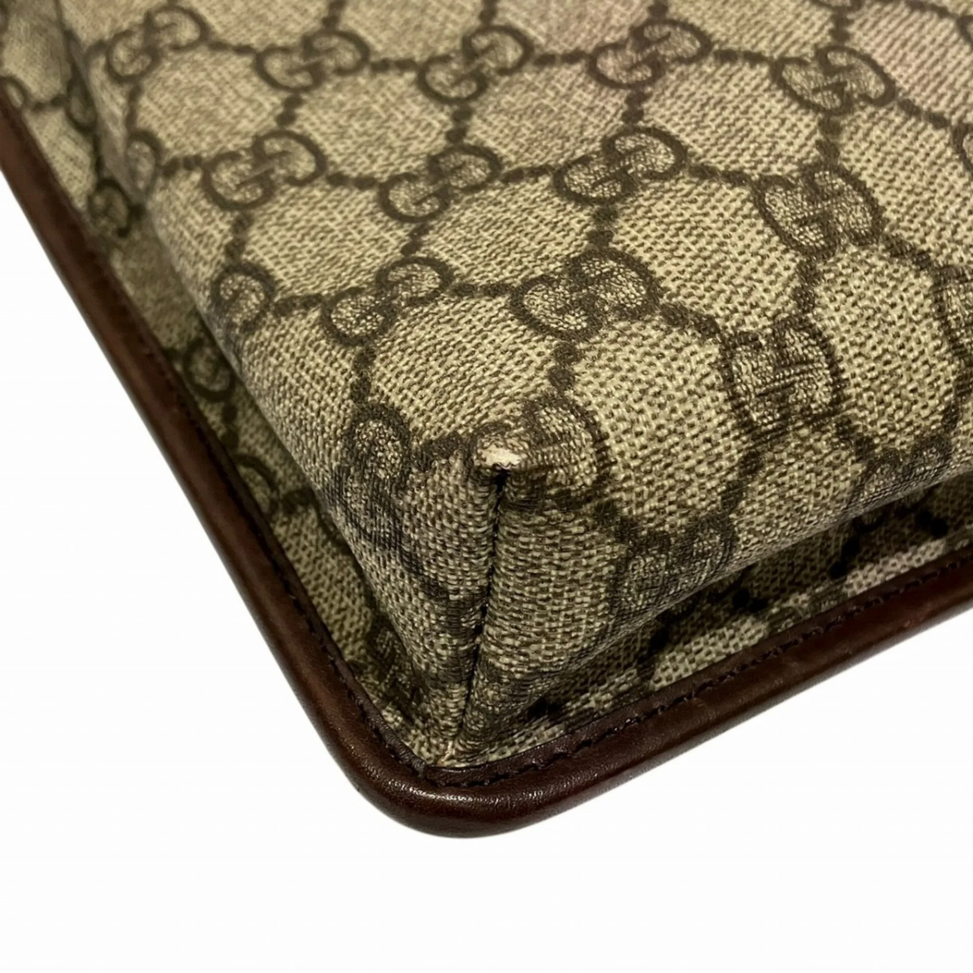 Flat Messenger Bag GG Coated Canvas Small - Image 6