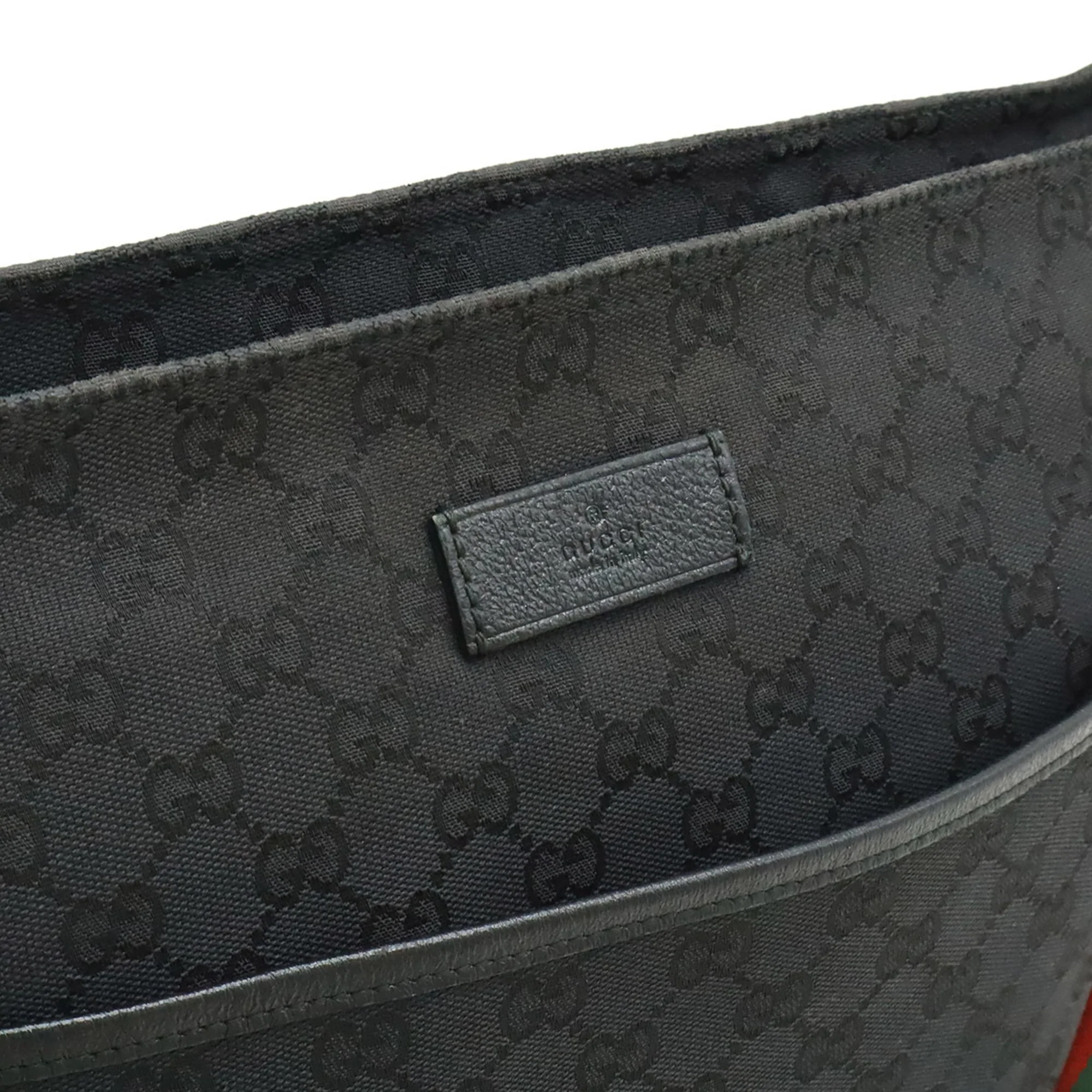 Front Pocket Web Messenger GG Canvas Medium - Image 9