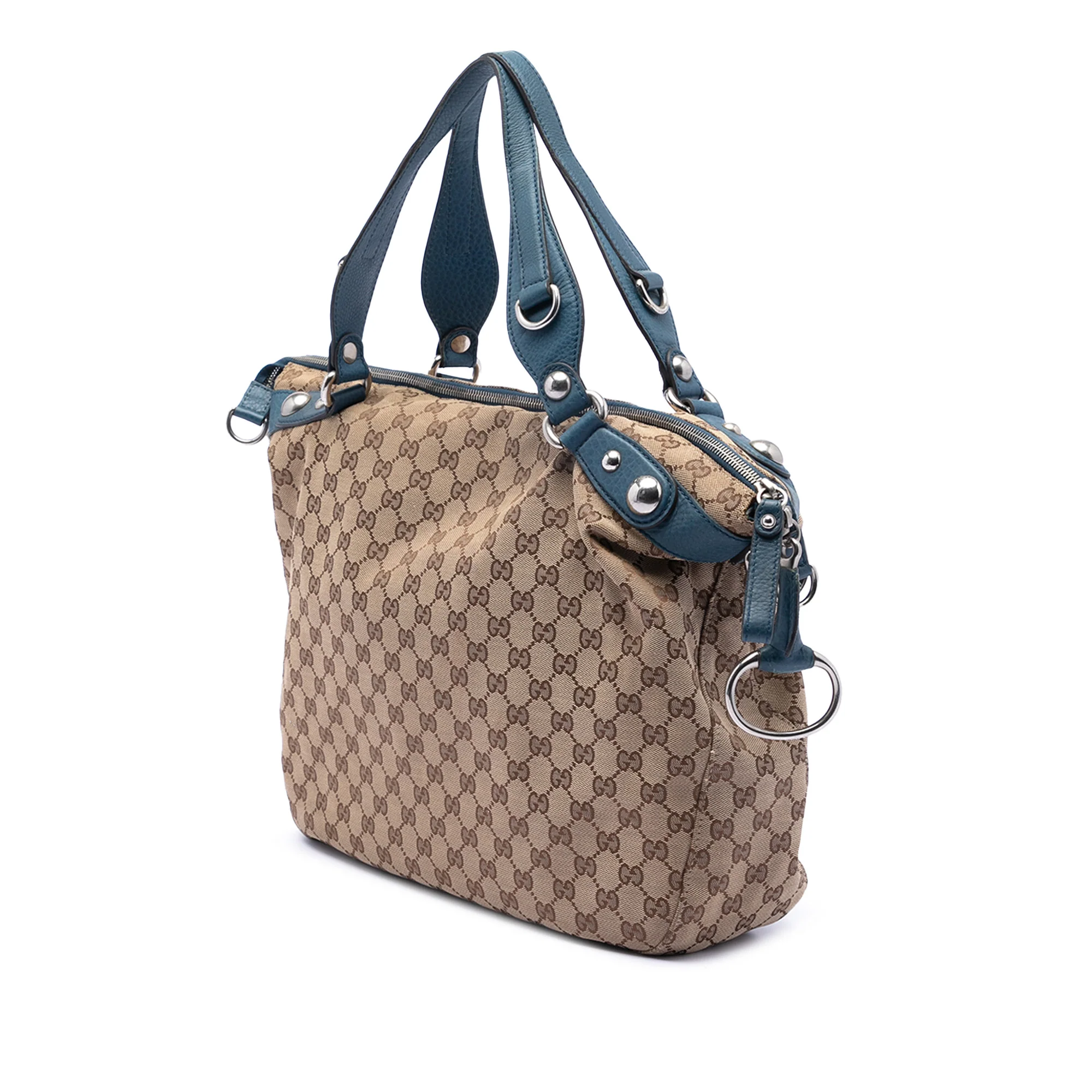 Icon Bit Top Handle Bag GG Canvas Large - Image 2