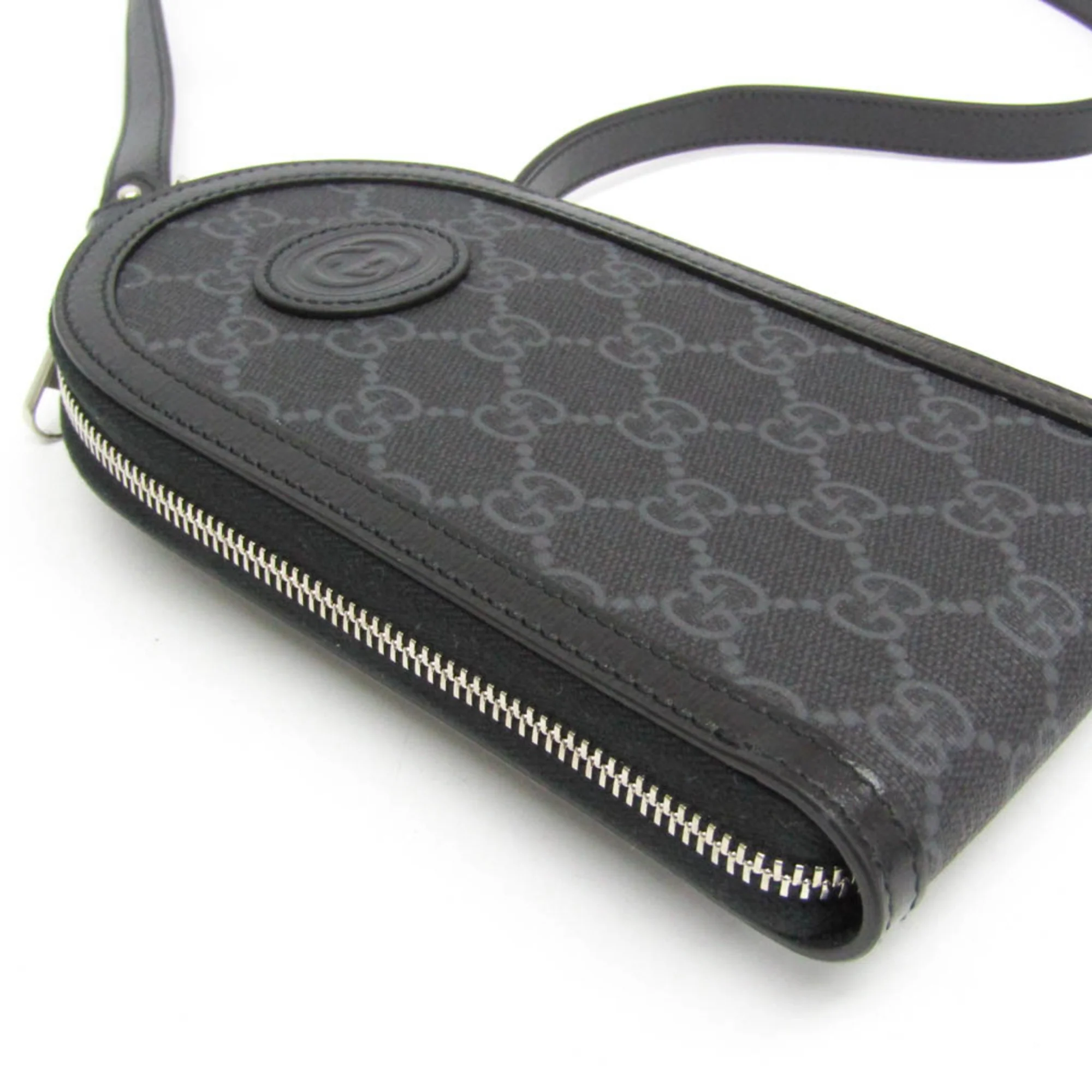 Interlocking G Patch Top Handle Crossbody Bag GG Coated Canvas Mini - Image 6