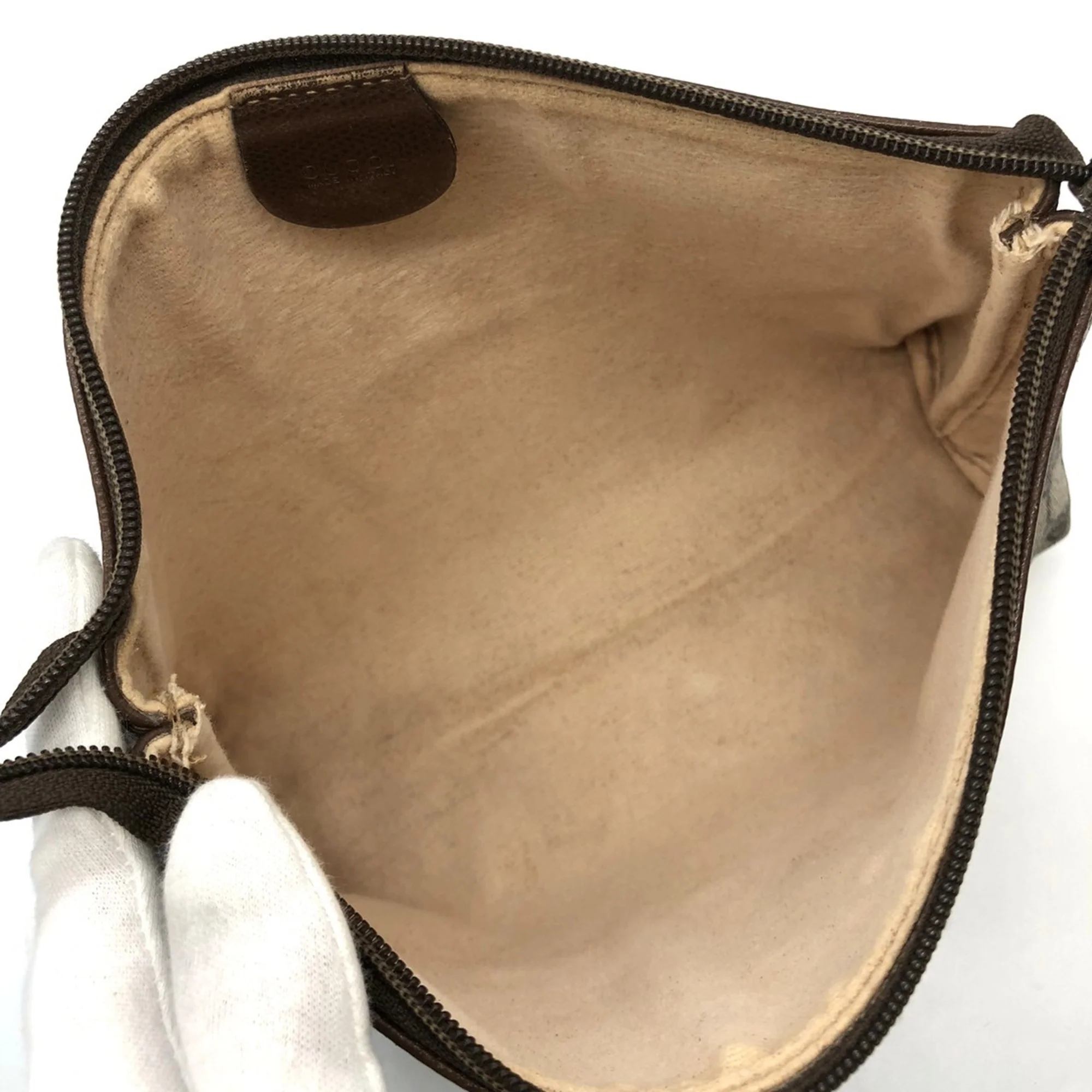 Interlocking G Patch Wristlet Messenger Bag GG Coated Canvas Small - Image 7
