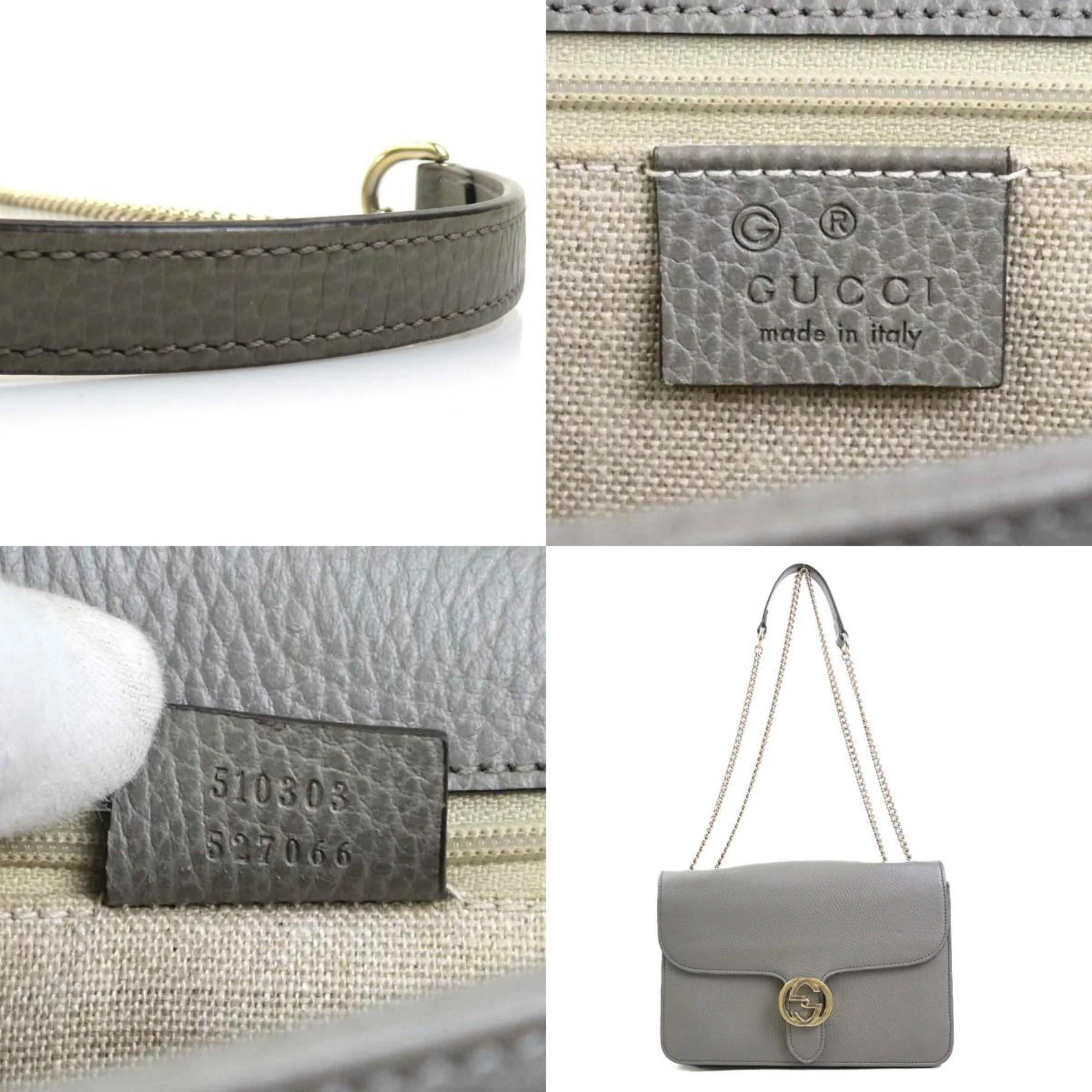 Interlocking Shoulder Bag Leather Medium - Image 5