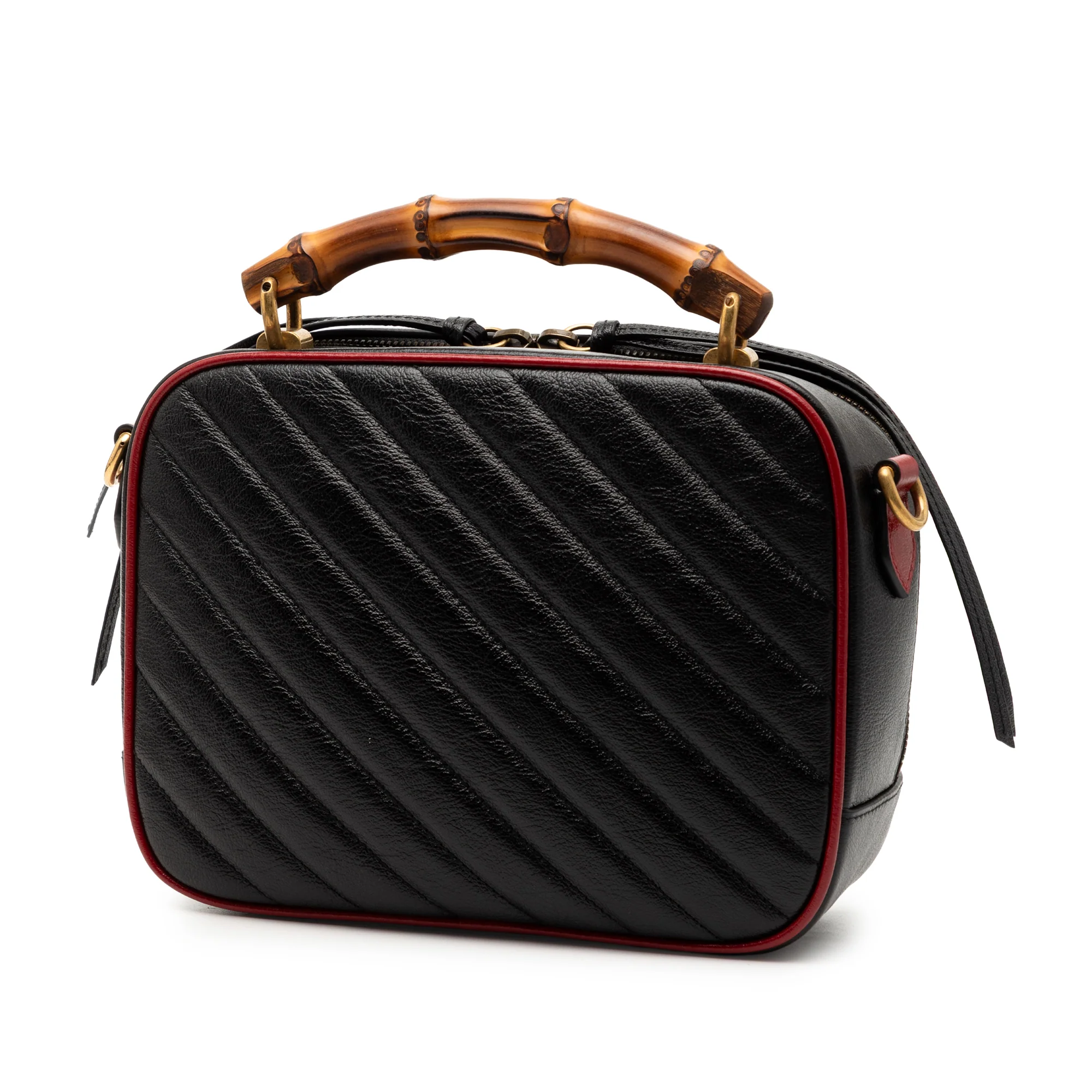 Marmont Torchon Bamboo Camera Bag Diagonal Quilted Leather Small - Image 2