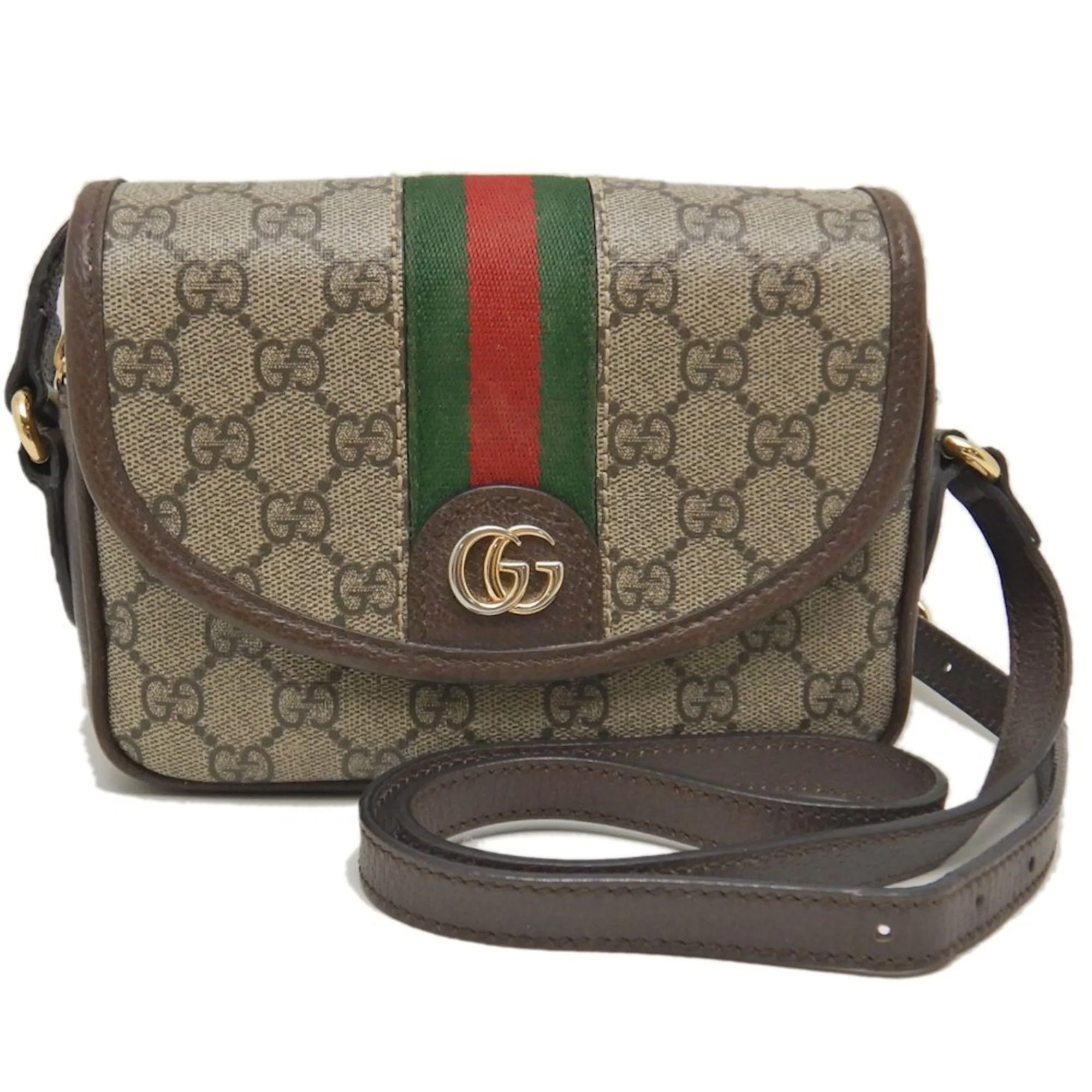 Ophidia Flap Shoulder Bag GG Coated Canvas Mini - Image 2