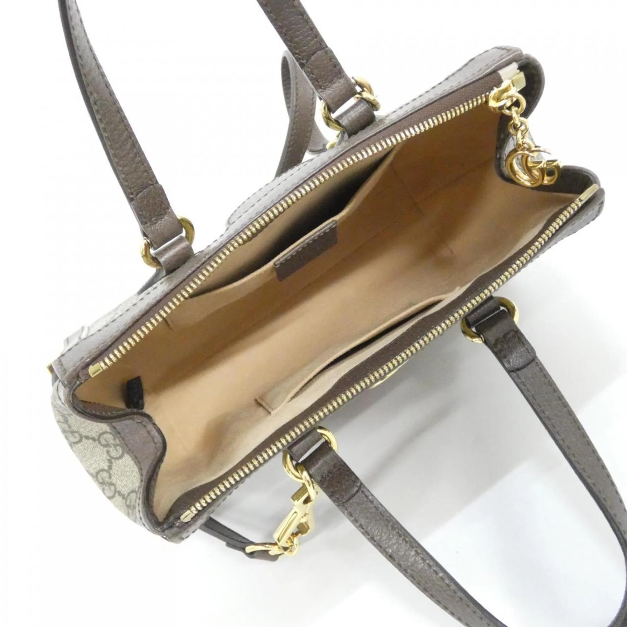 Ophidia Top Handle Tote GG Coated Canvas Small - Image 7