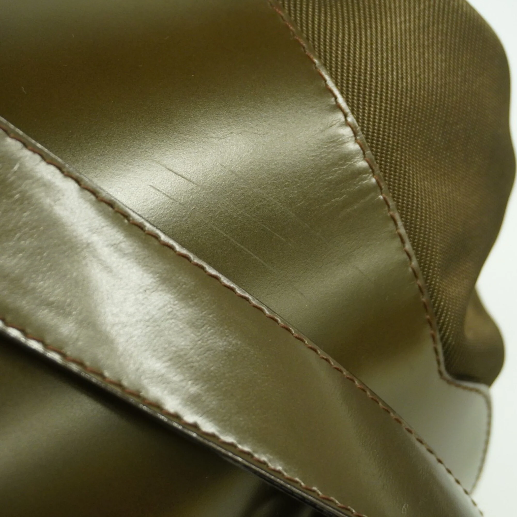 Vintage Bamboo Backpack Leather Medium - Image 7