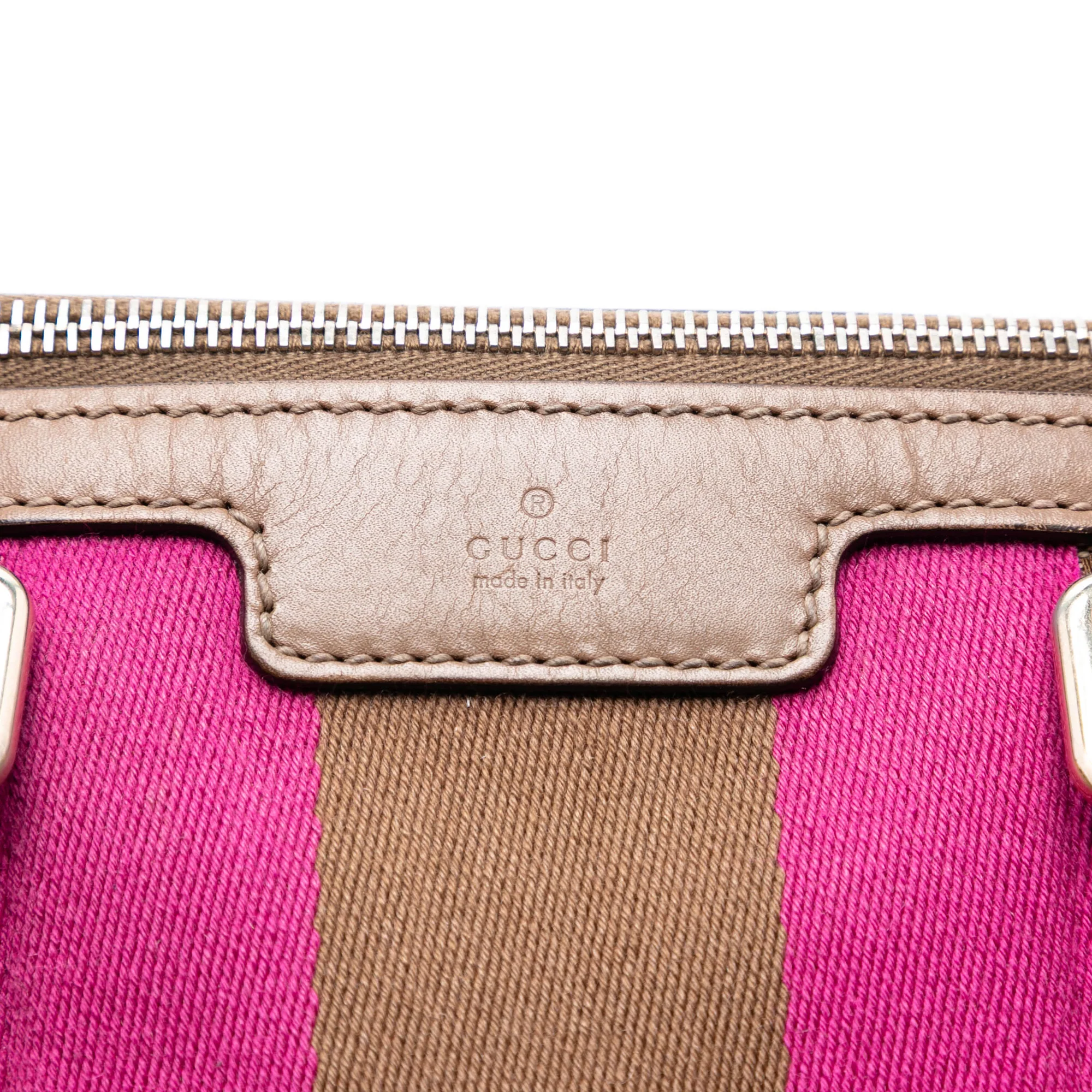 Vintage Web Boston Bag GG Canvas Medium - Image 5