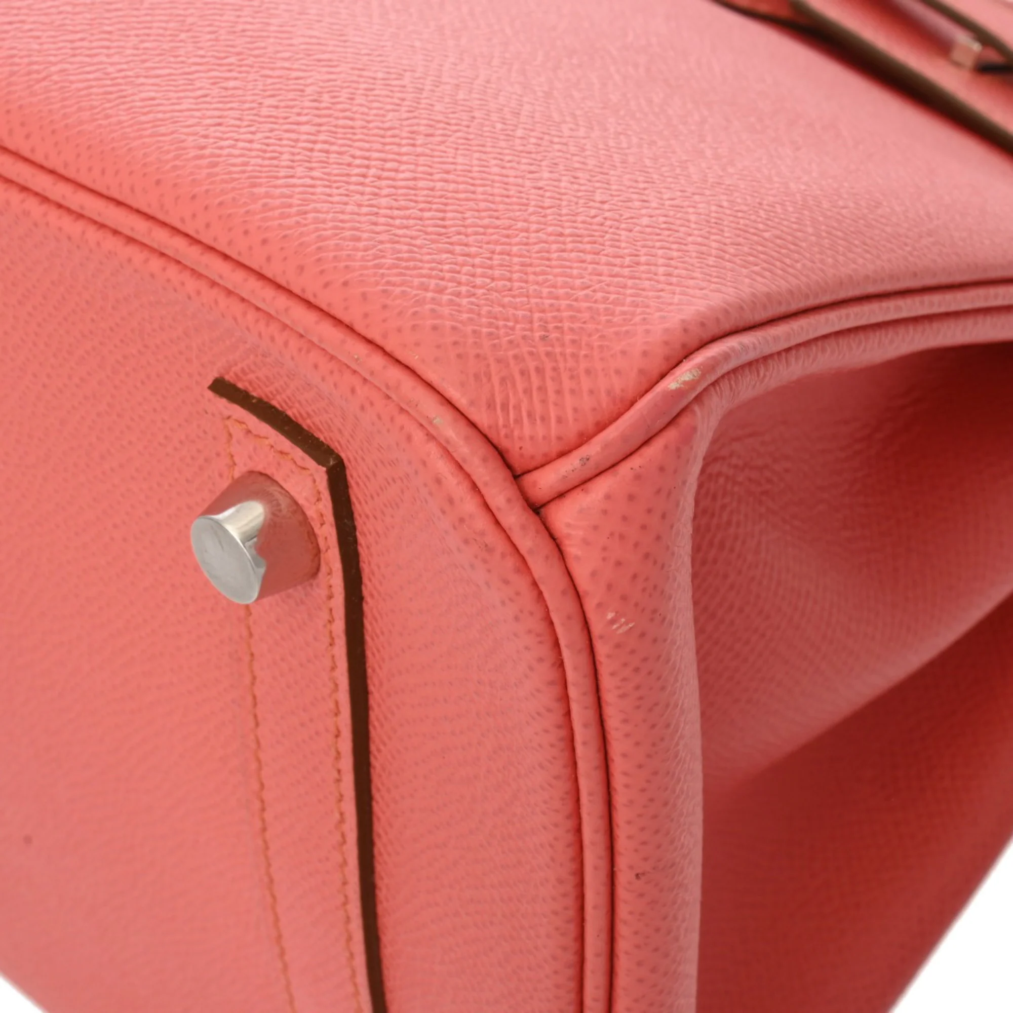 Birkin Handbag Pink Epsom with Palladium Hardware 30 - Image 8