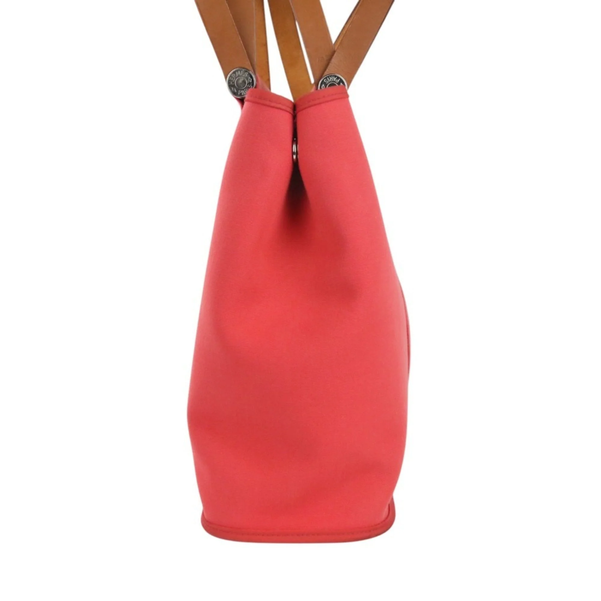 Cabag Handbag Toile and Leather 32 - Image 4