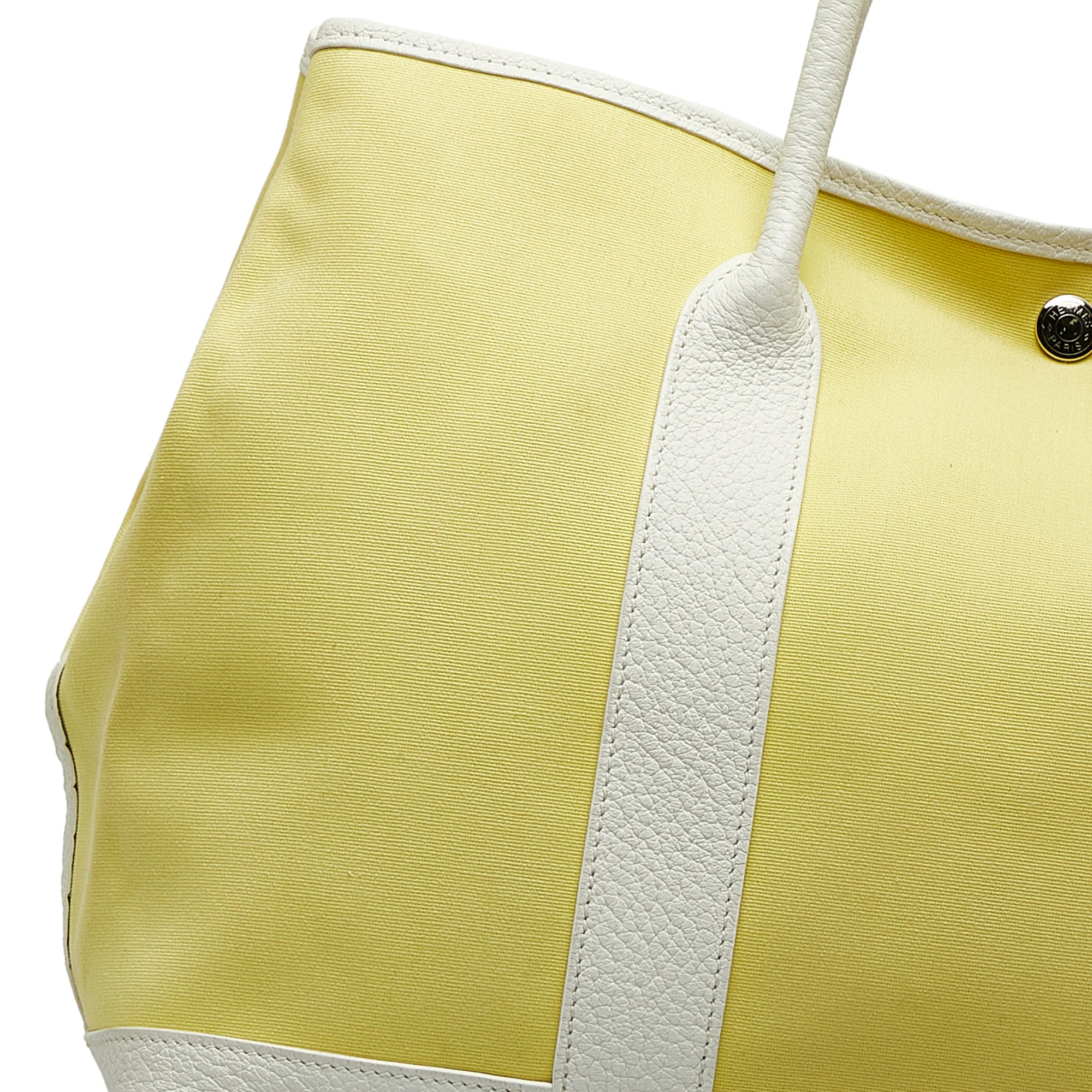 Garden Party Tote Toile and Leather 36 - Image 8