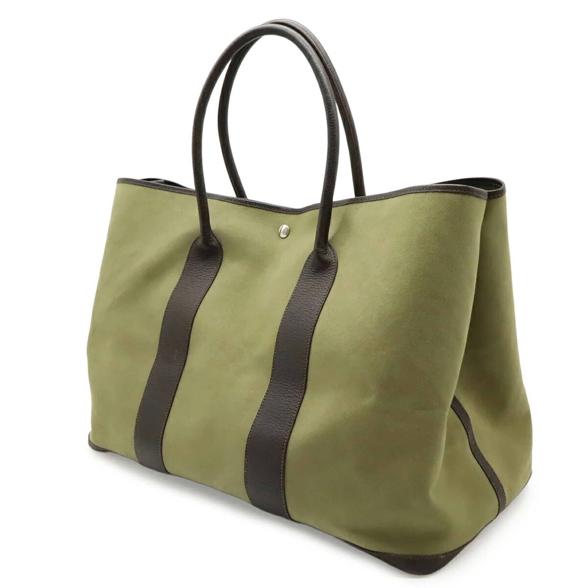 Garden Party Tote Toile and Leather 49 - Image 3