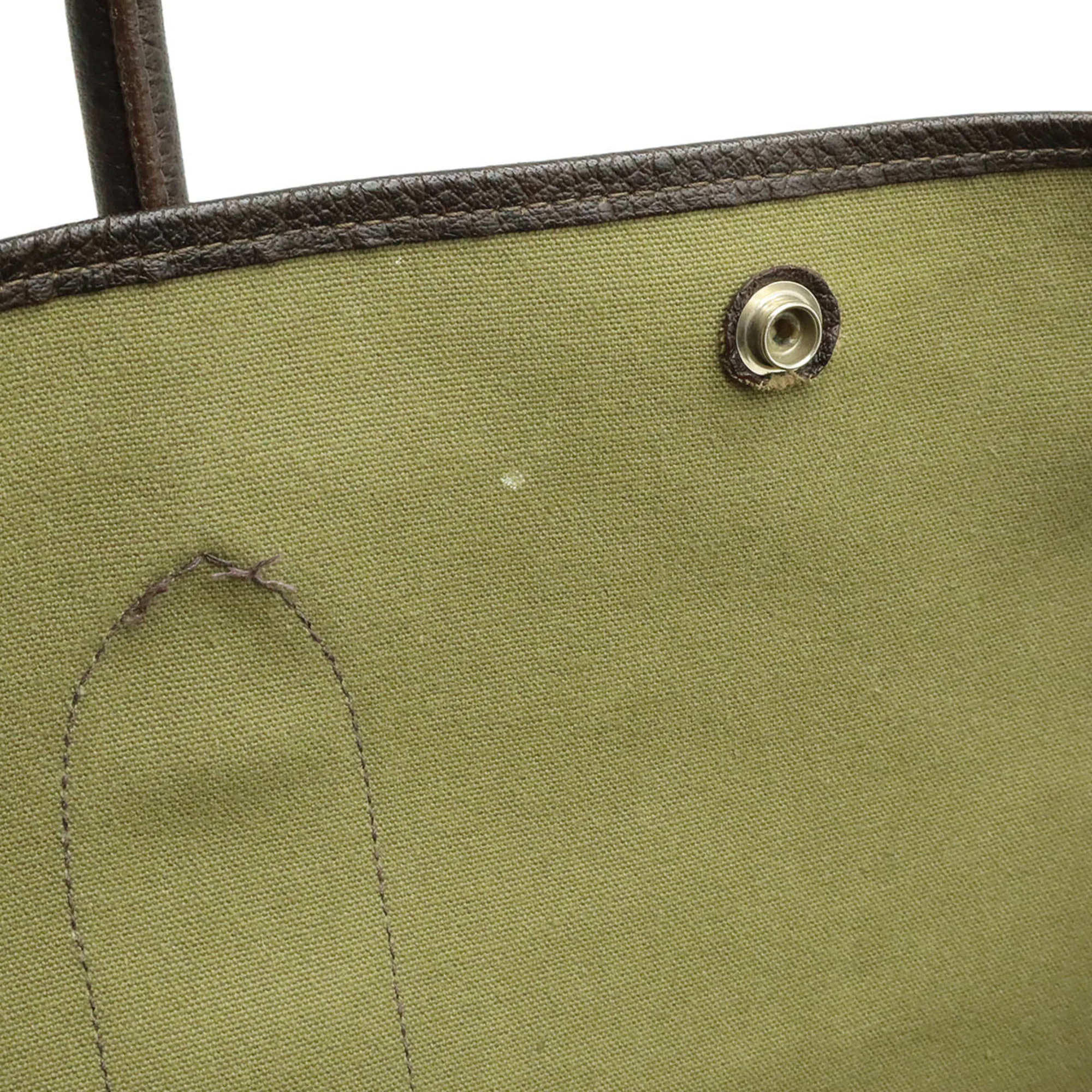 Garden Party Tote Toile and Leather 49 - Image 7