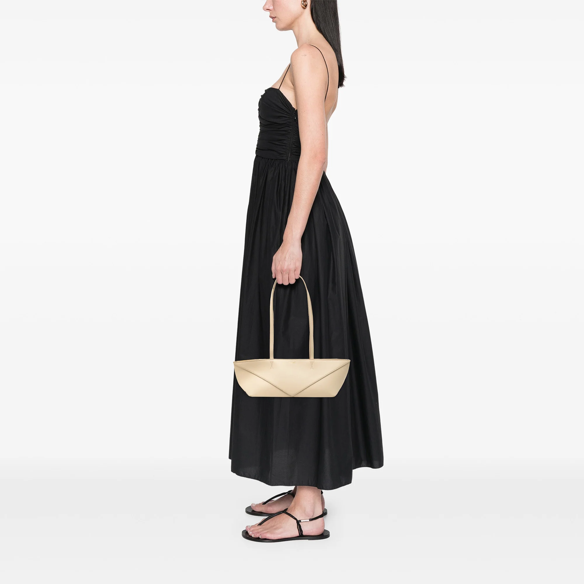 Cropped Puzzle Fold Tote Leather Mini - Image 7