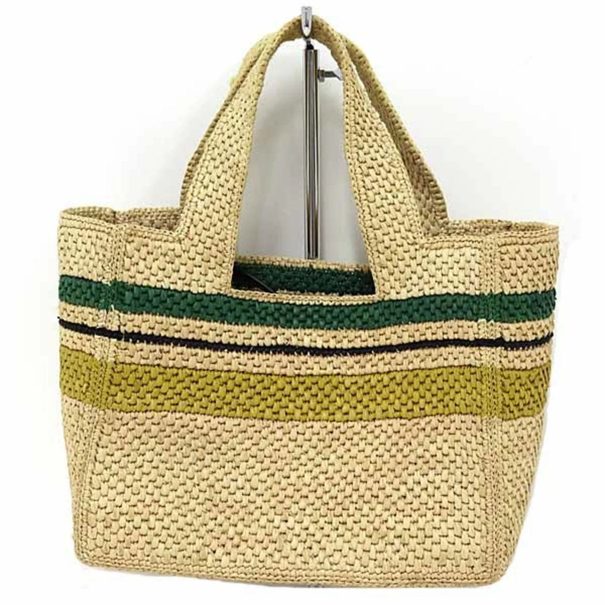Paula's Ibiza Logo Convertible Tote Raffia Medium - Image 3