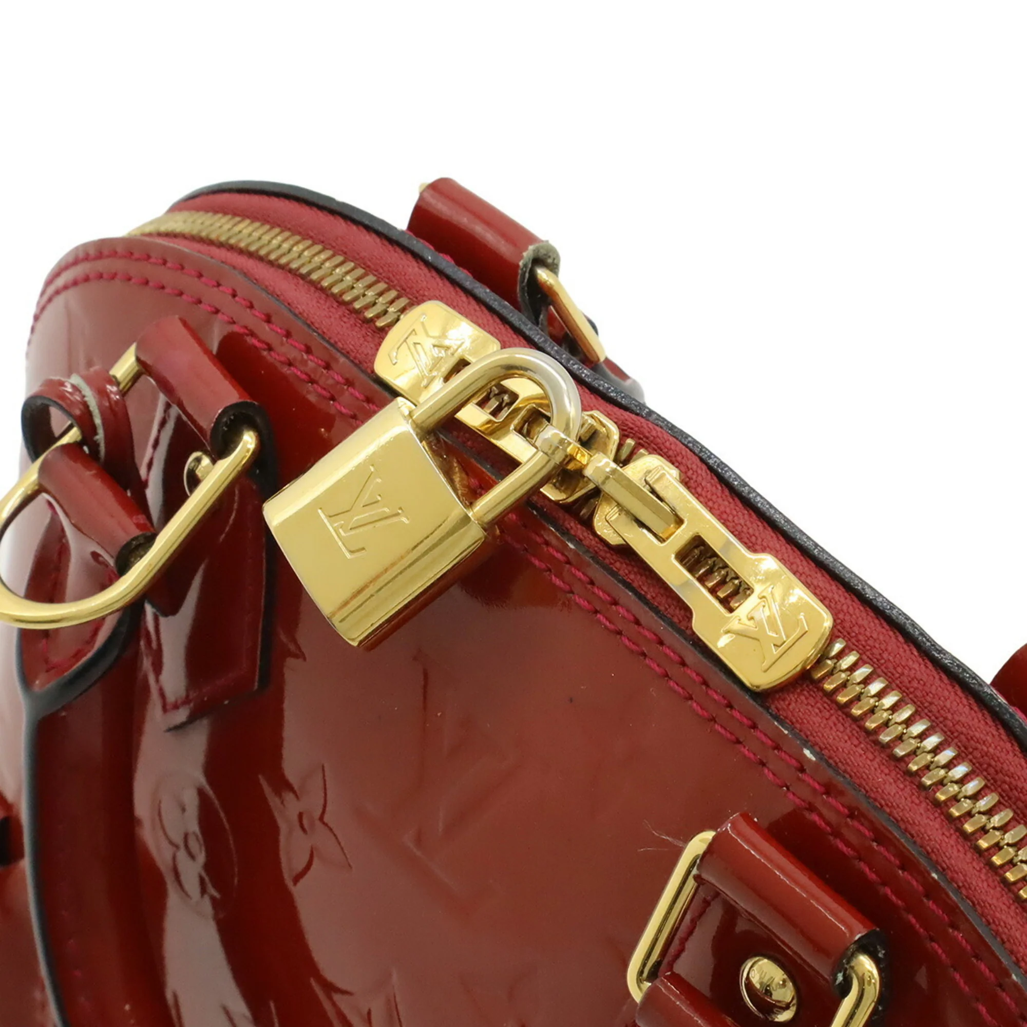 Alma Handbag Monogram Vernis BB - Image 6