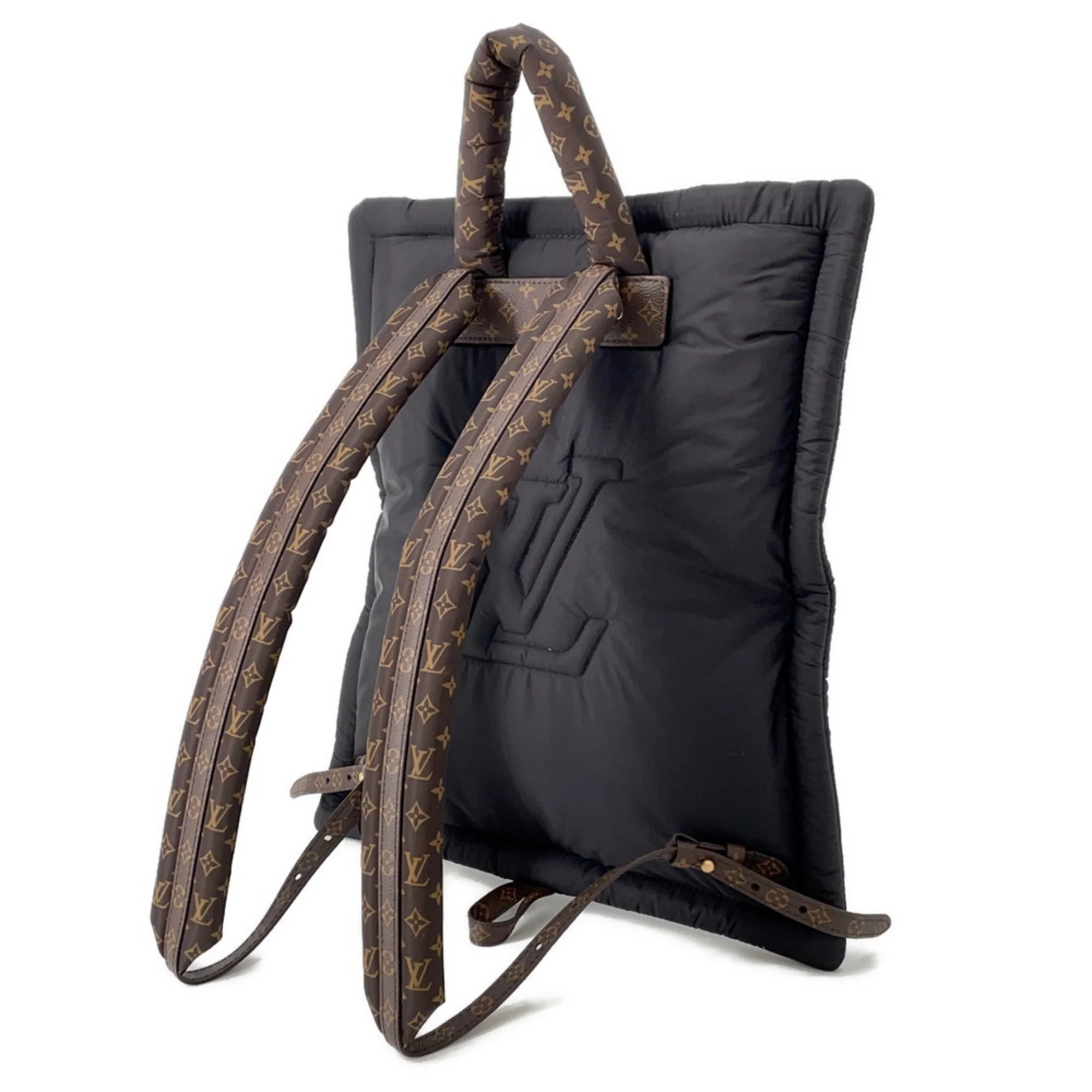 Pillow Backpack Monogram Quilted Econyl Nylon - Image 2