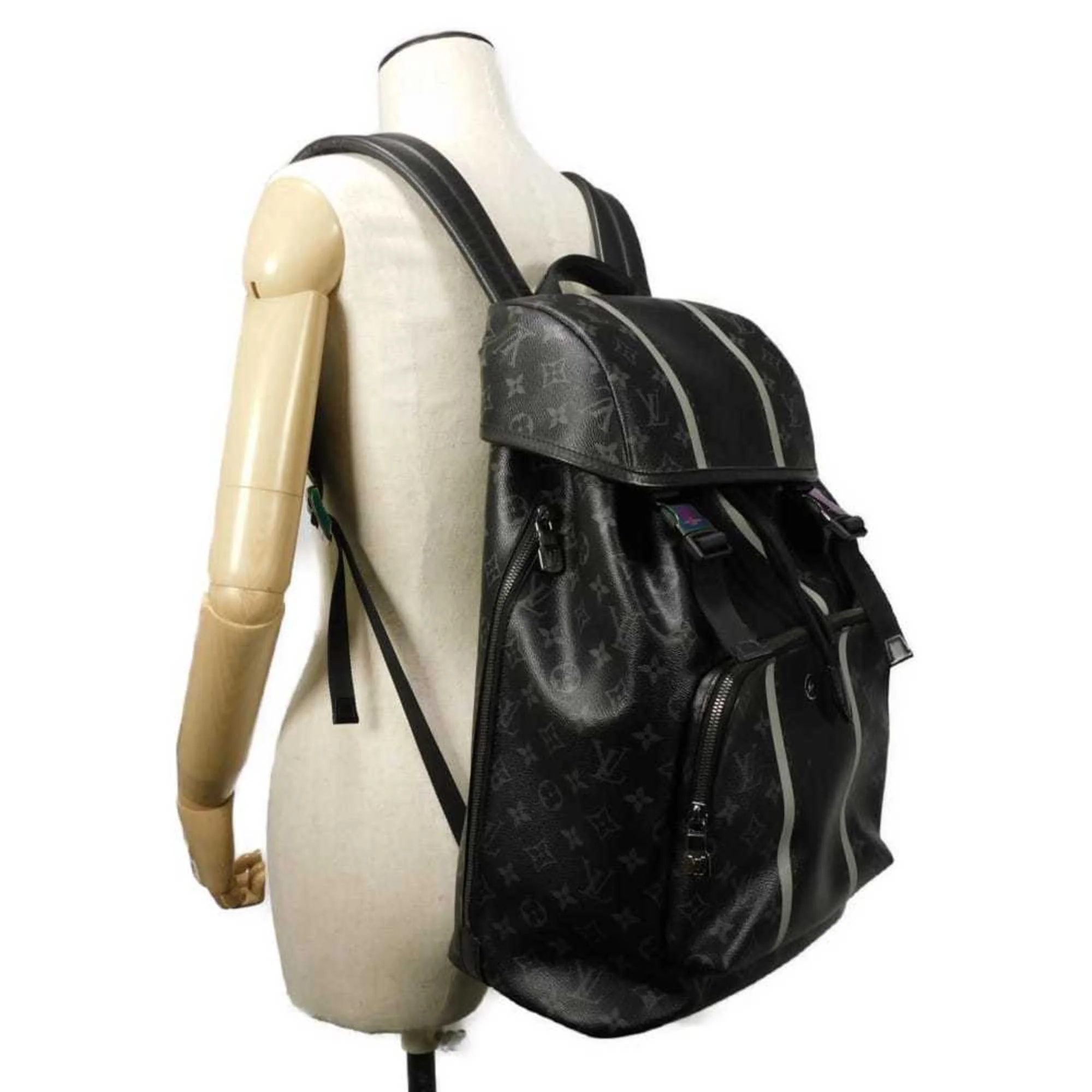 Zack Backpack Flash Fragment Monogram Eclipse Canvas - Image 5