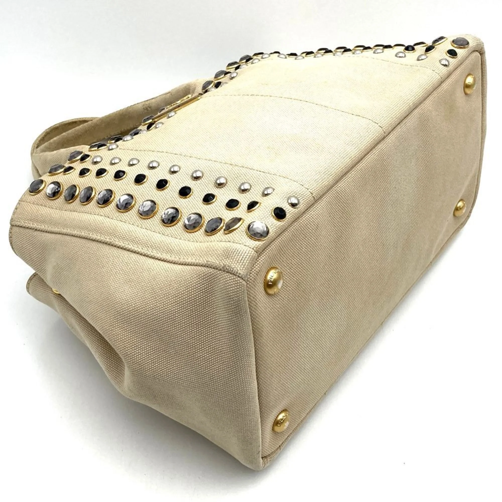 Canapa Convertible Tote Rhinestone Embellished Canvas Medium - Image 5