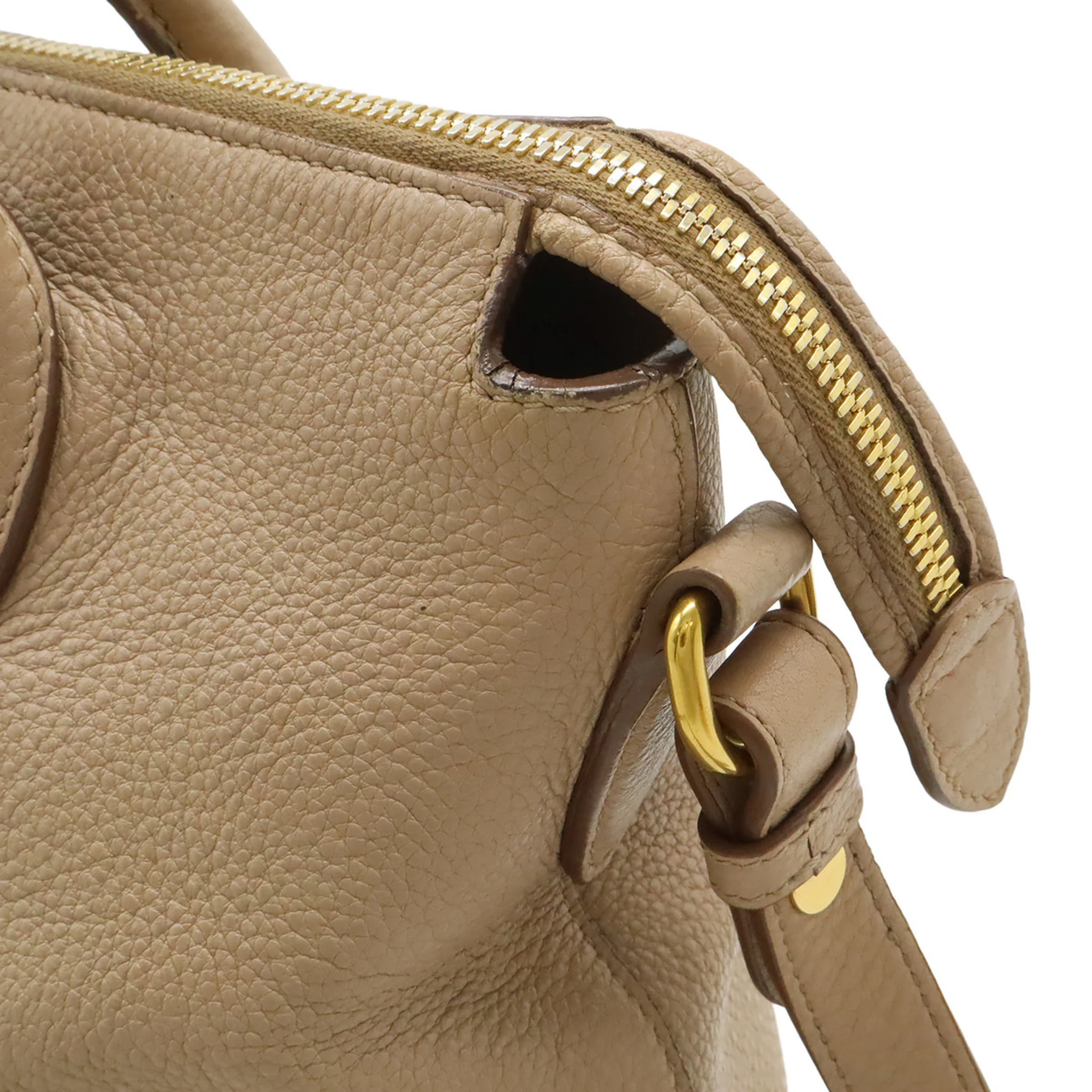 Dual Strap Zip Tote Vitello Daino Medium - Image 8