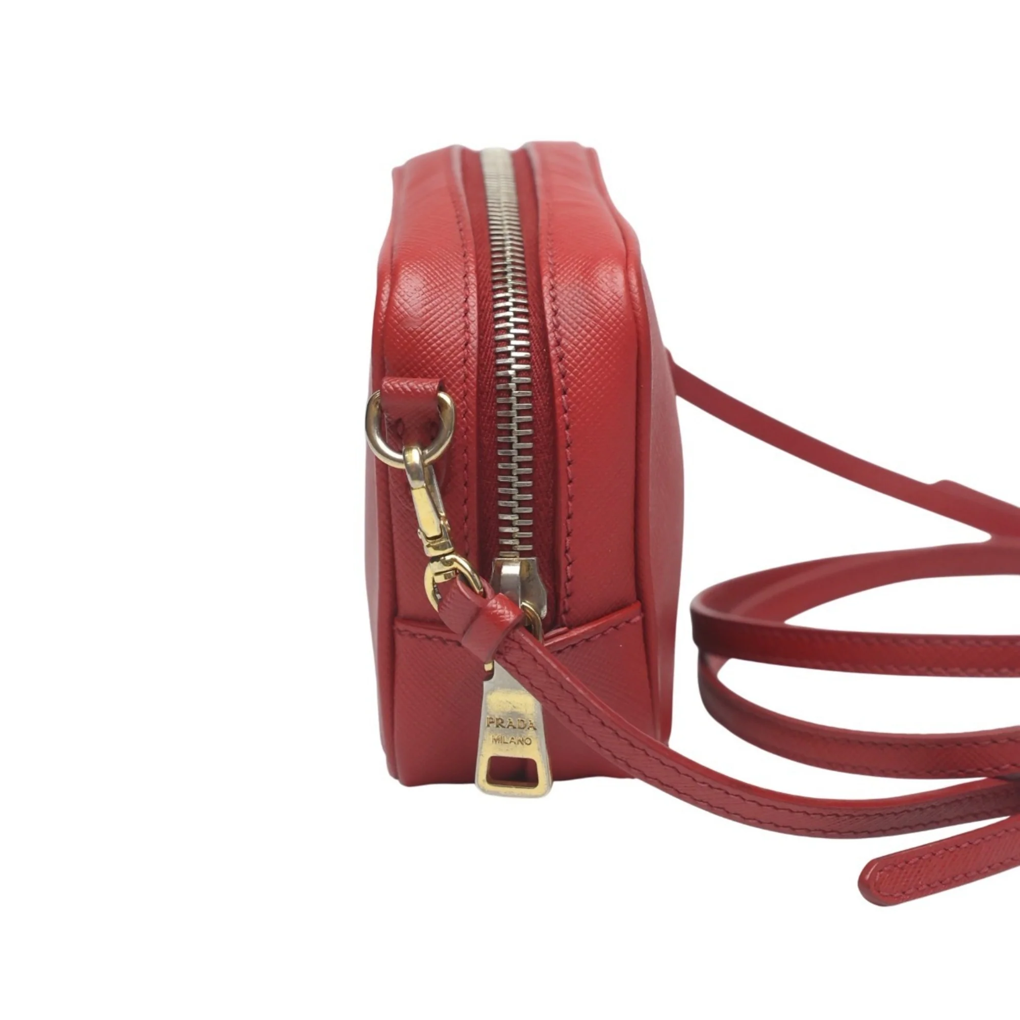 Zip Crossbody Bag Saffiano Leather Mini - Image 4