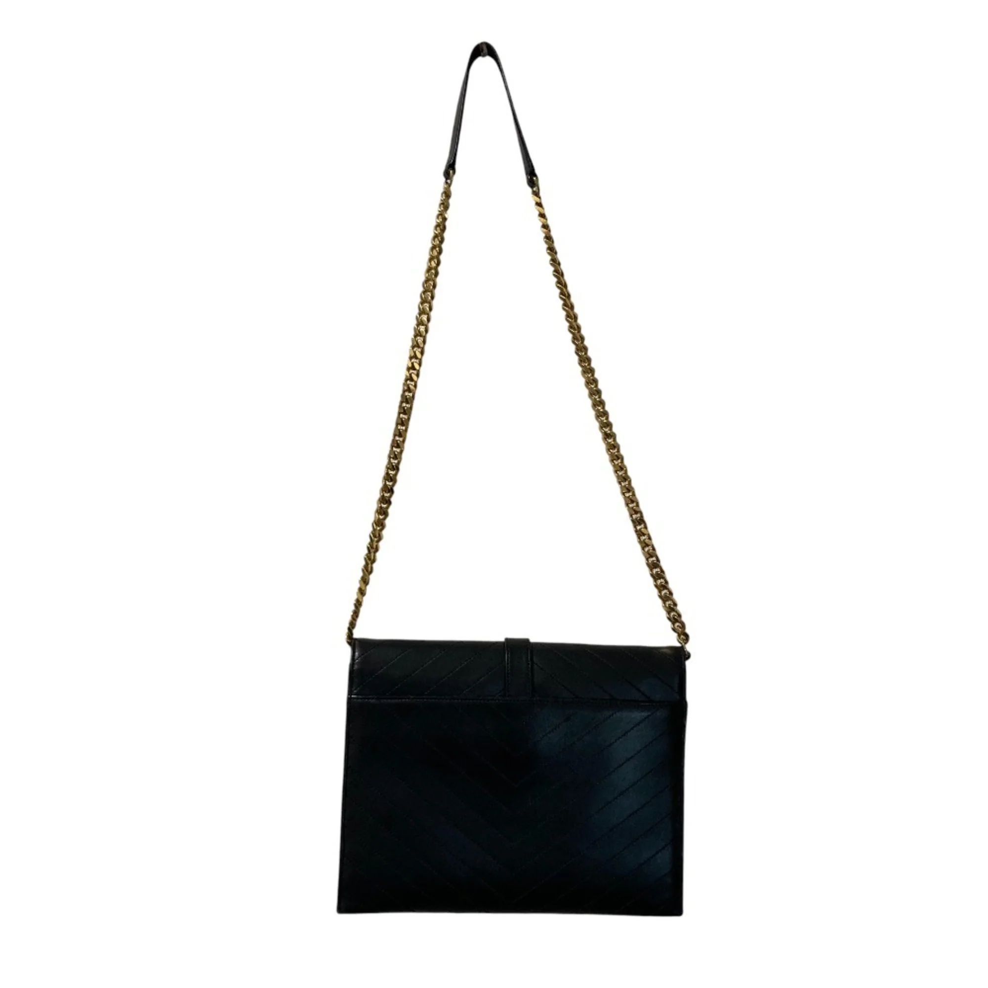 Classic Monogram Envelope Chain Bag Matelasse Chevron Leather Medium - Image 3