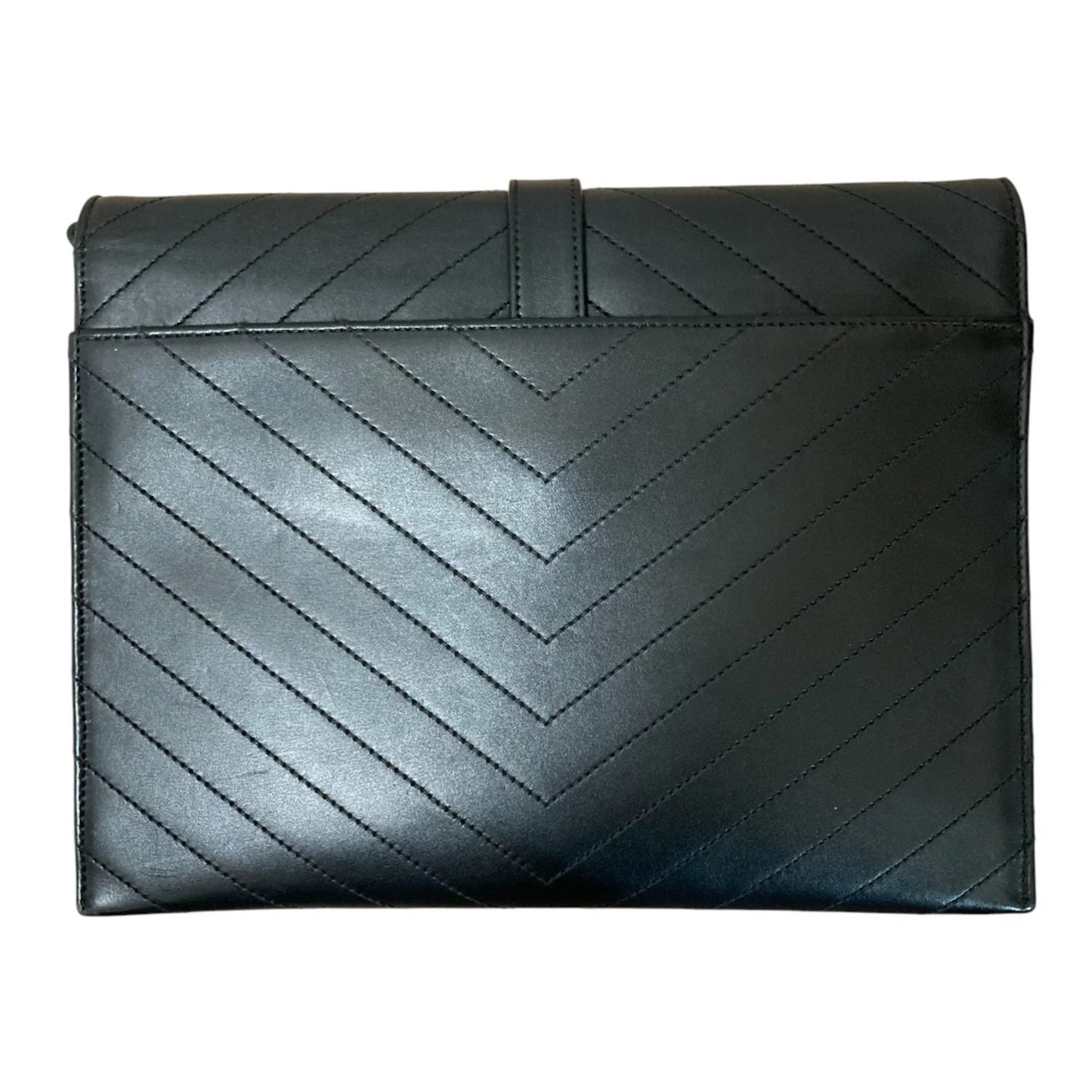 Classic Monogram Envelope Chain Bag Matelasse Chevron Leather Medium - Image 5